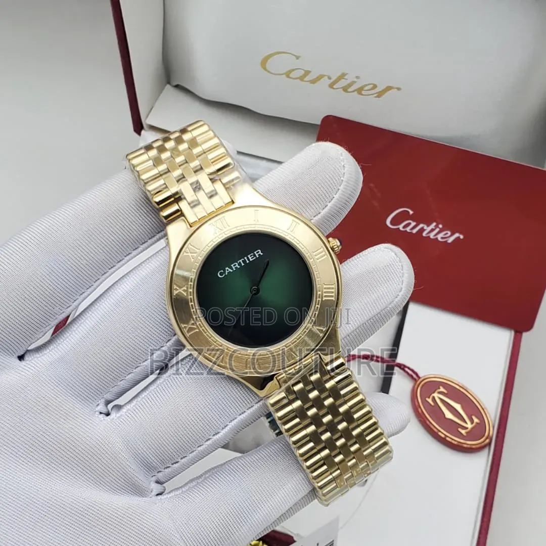 Original Cartier Women’s Gold Chain Watch 100% Authentic Guaranteed