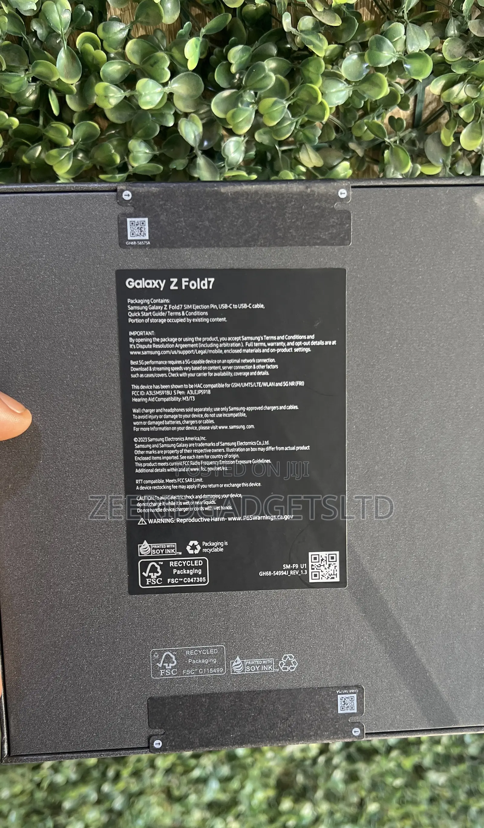 New Samsung Galaxy Z Fold7 256 GB Black