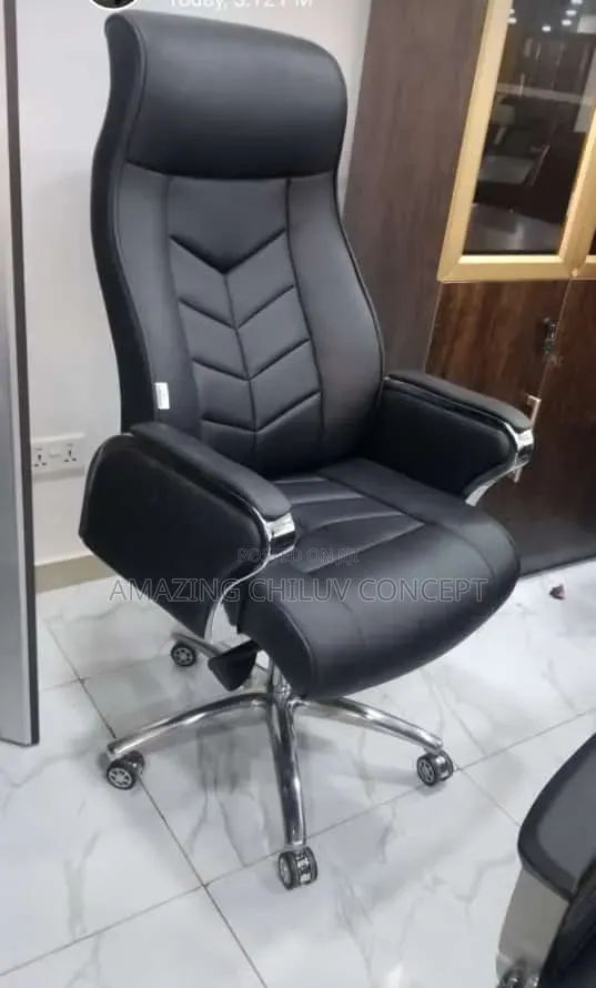 Premium Executive Office Chair - High Back Leather Chair