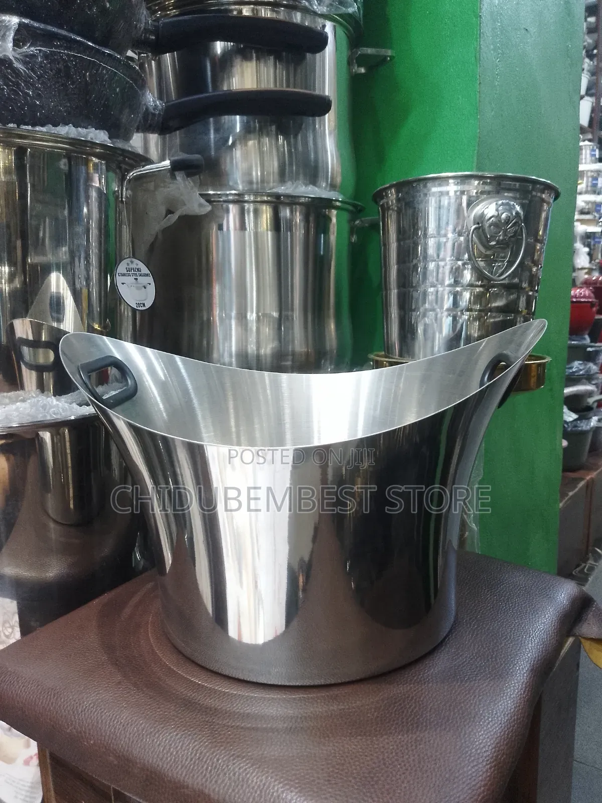 Stainless Steel Wine Champagne Bowl Silver