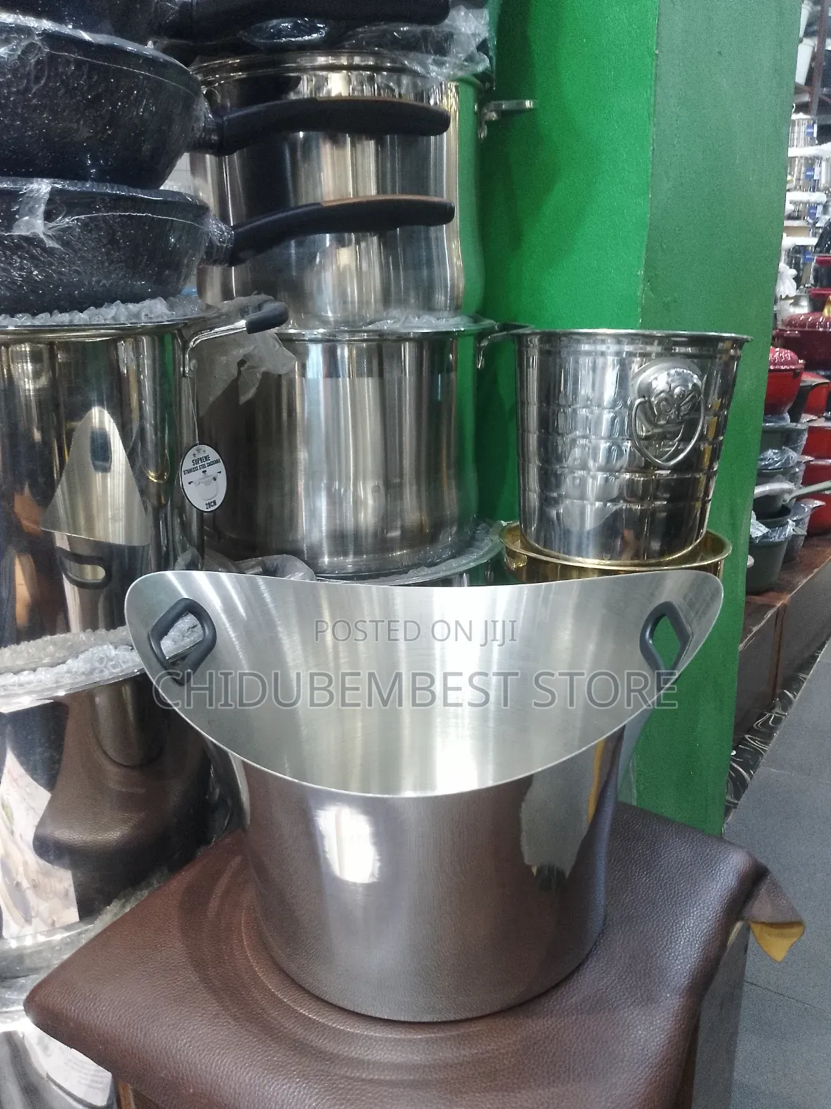 Stainless Steel Wine Champagne Bowl Silver