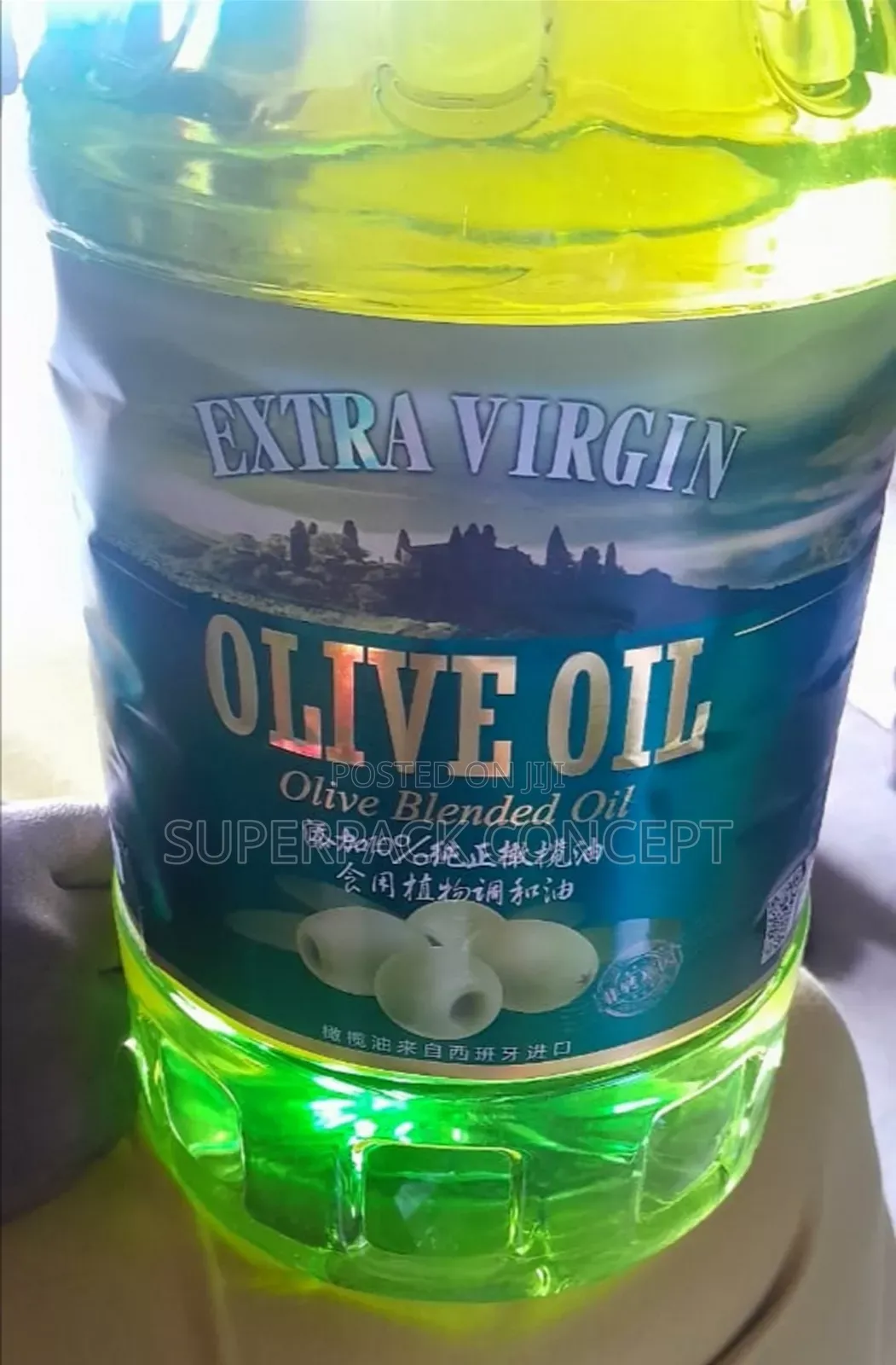 A Carton of 5Litres Original Extra Virgin Olive Oil by 4