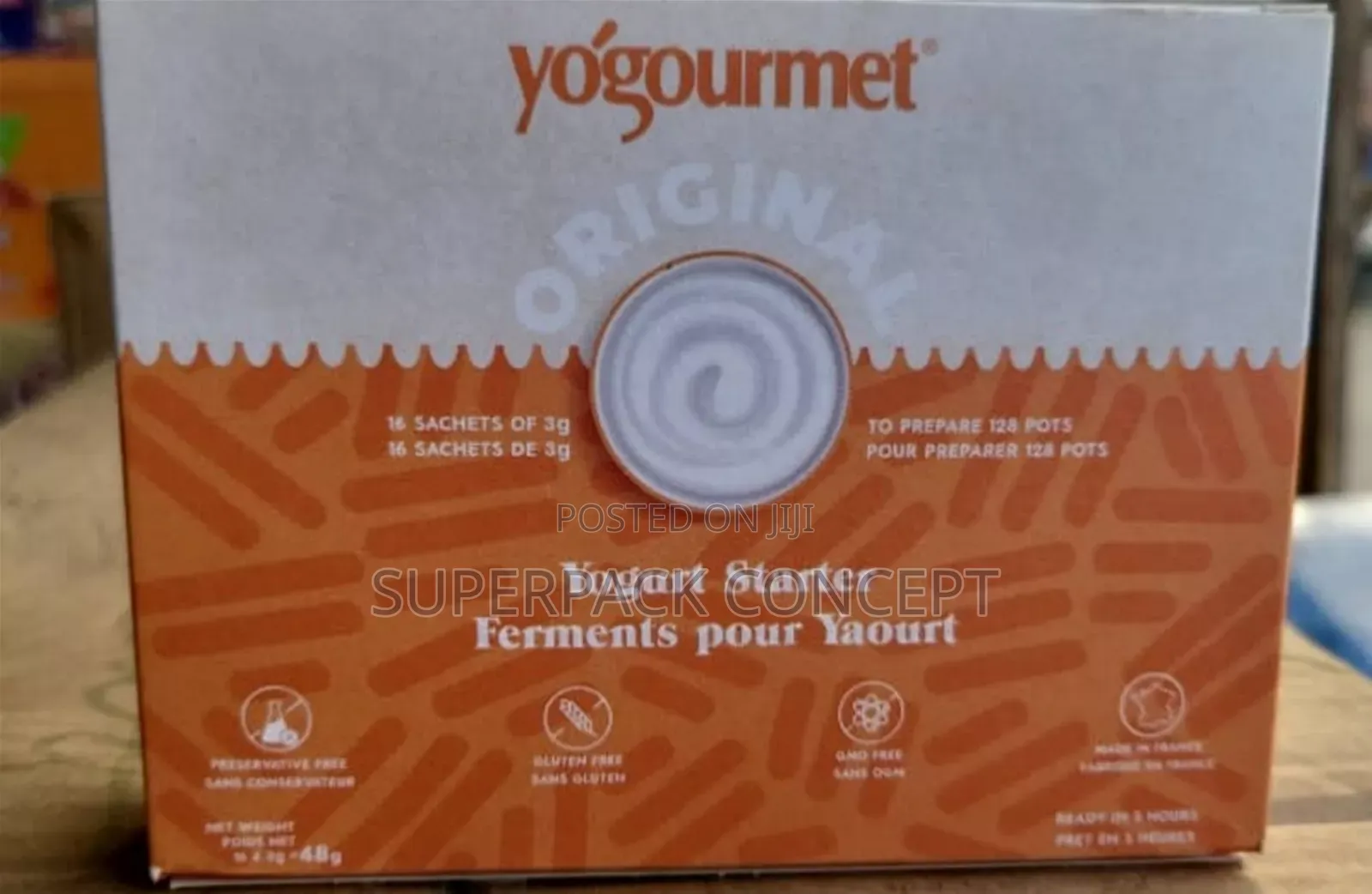 A Carton of Yogourmet/ YOGORT Starta by 64 Packets