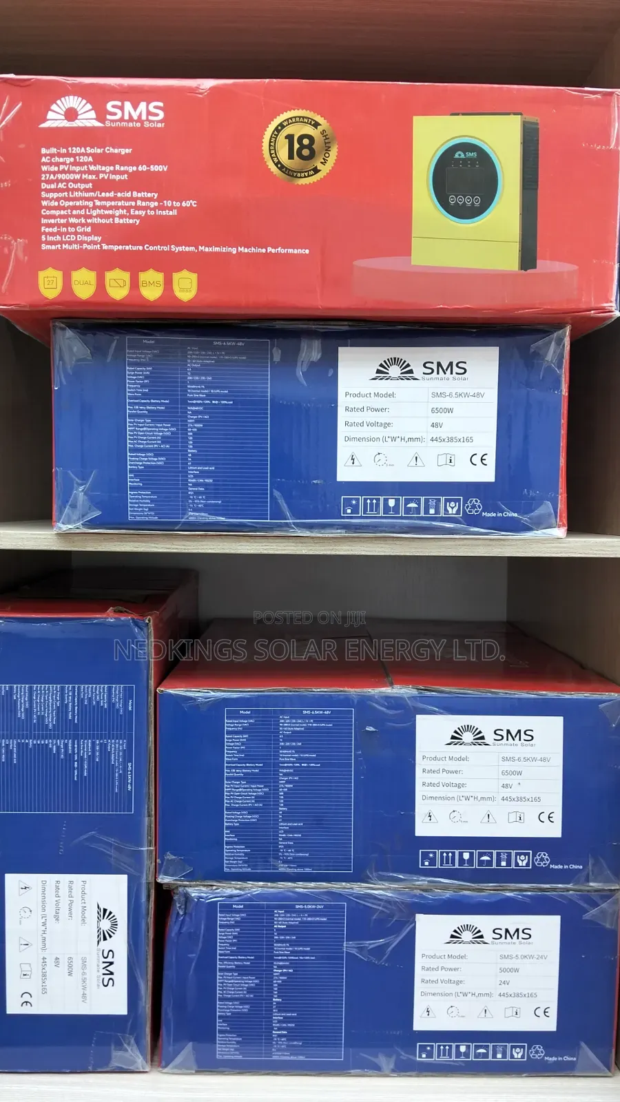 6.5kva 48V SMS Hybrid Inverter