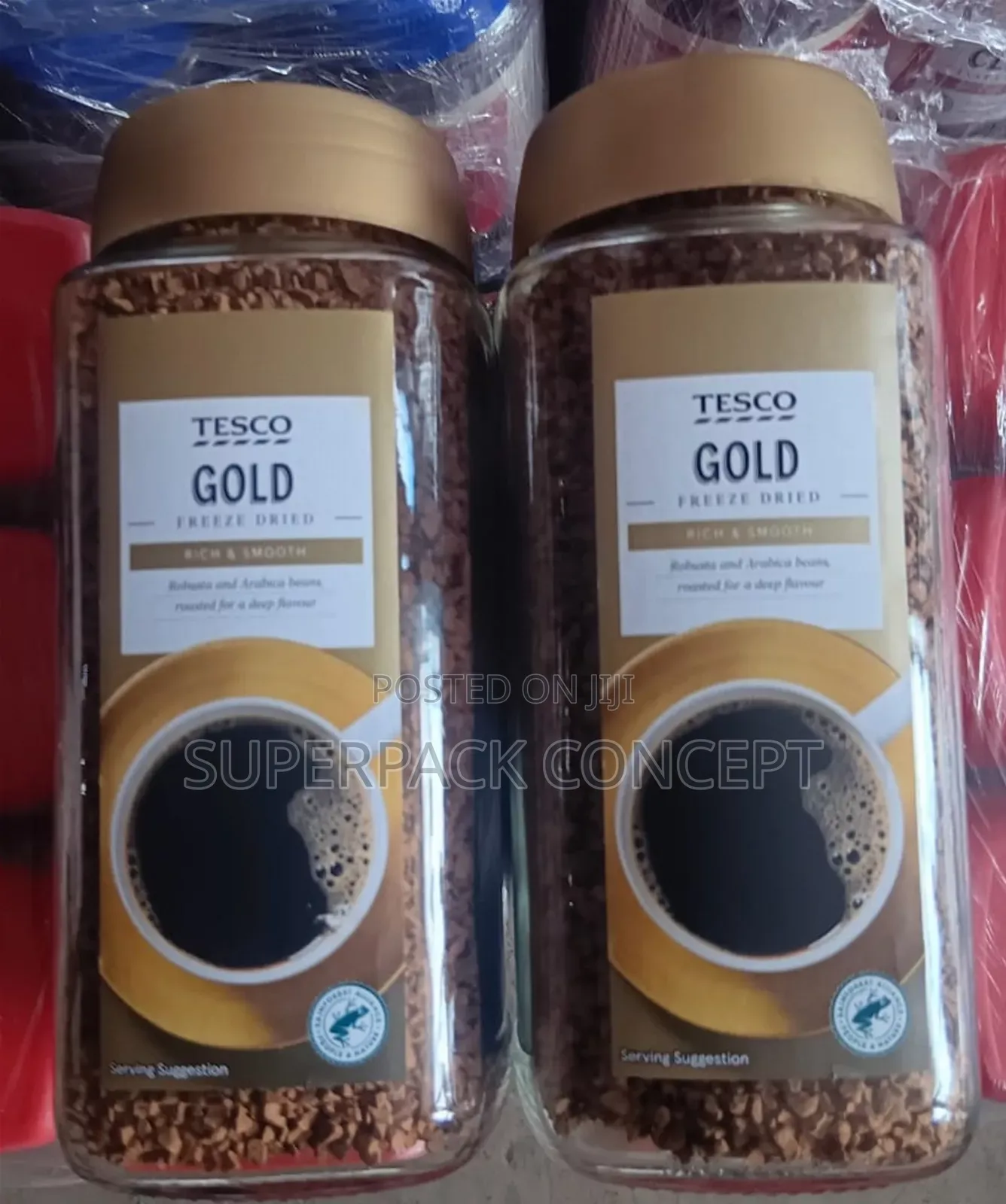 Original Foreign Tesco Gold Dried Coffee by 12
