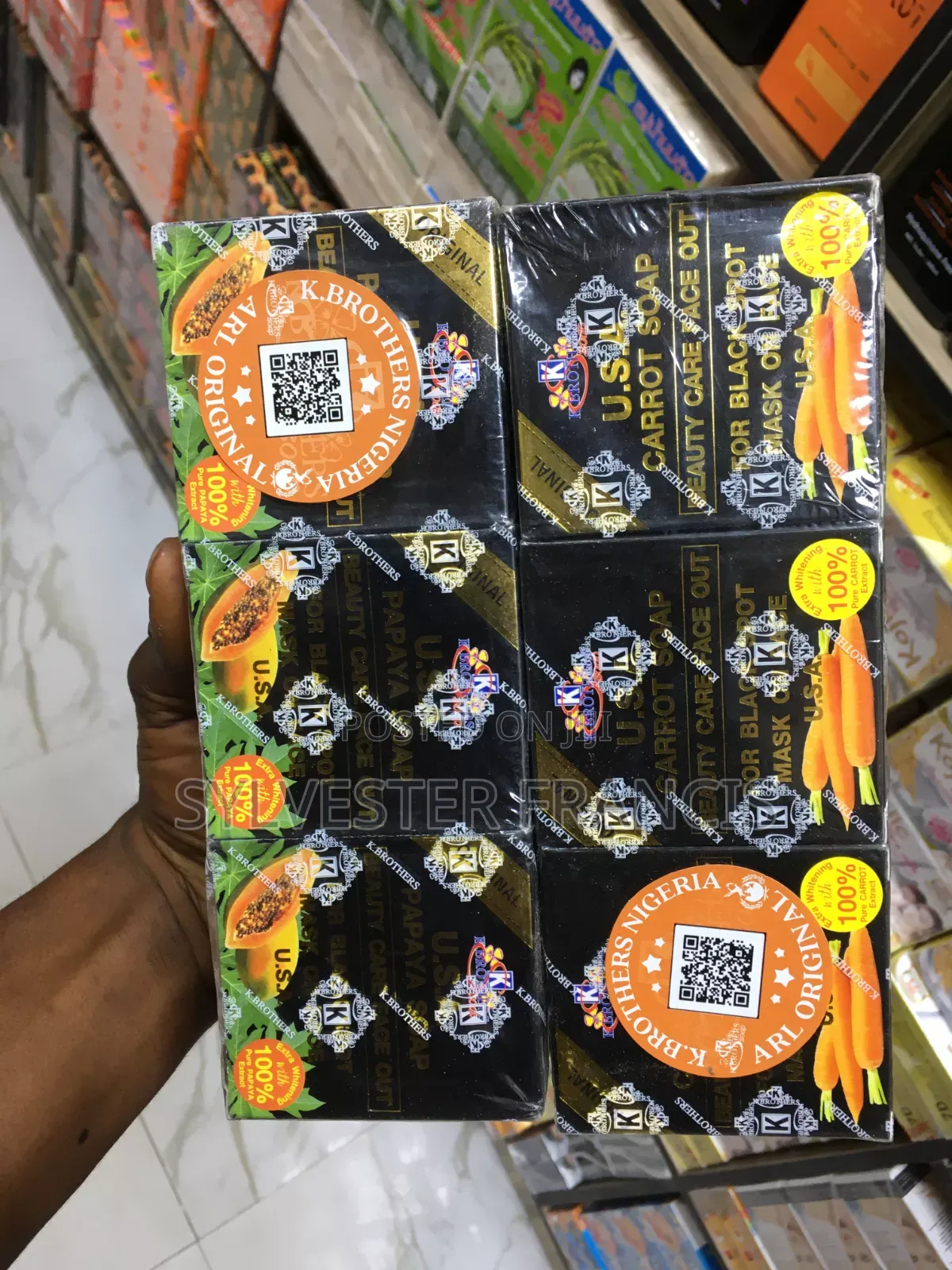 USA K.Brother Carrot Papaya Soap