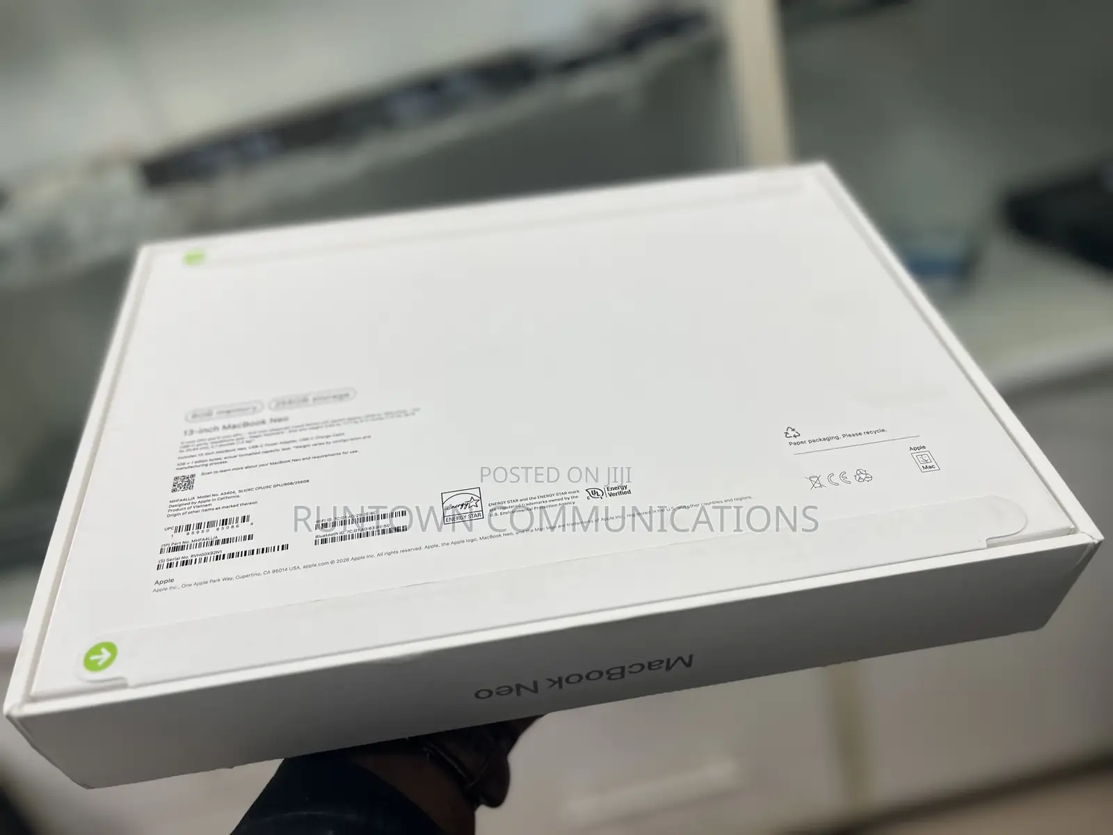 New Laptop Apple MacBook Neo 2026 8GB SSD 256GB