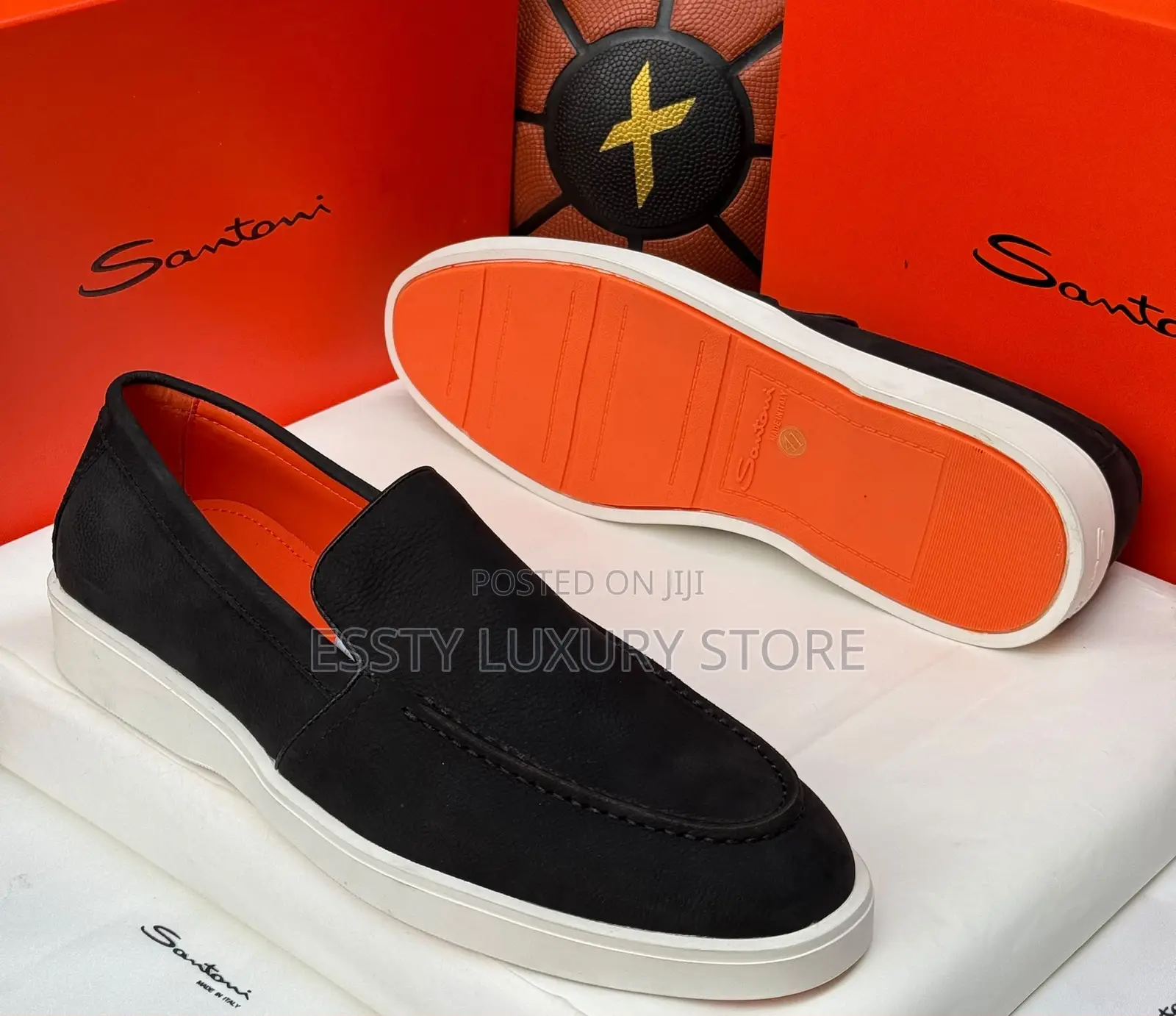 High Quality Luxury Santoni Men's Loafers Shoes
