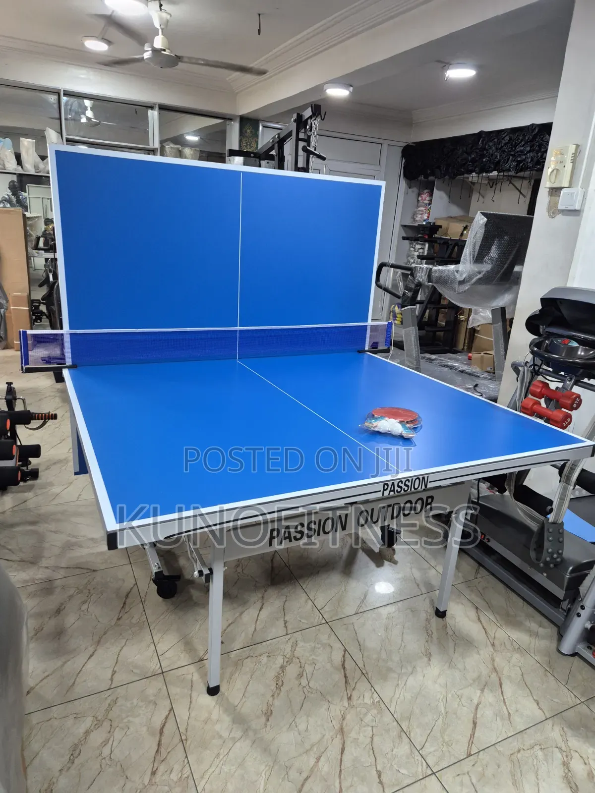 Outdoor Aluminium Table Tennis Table Foldable + Net Paddles