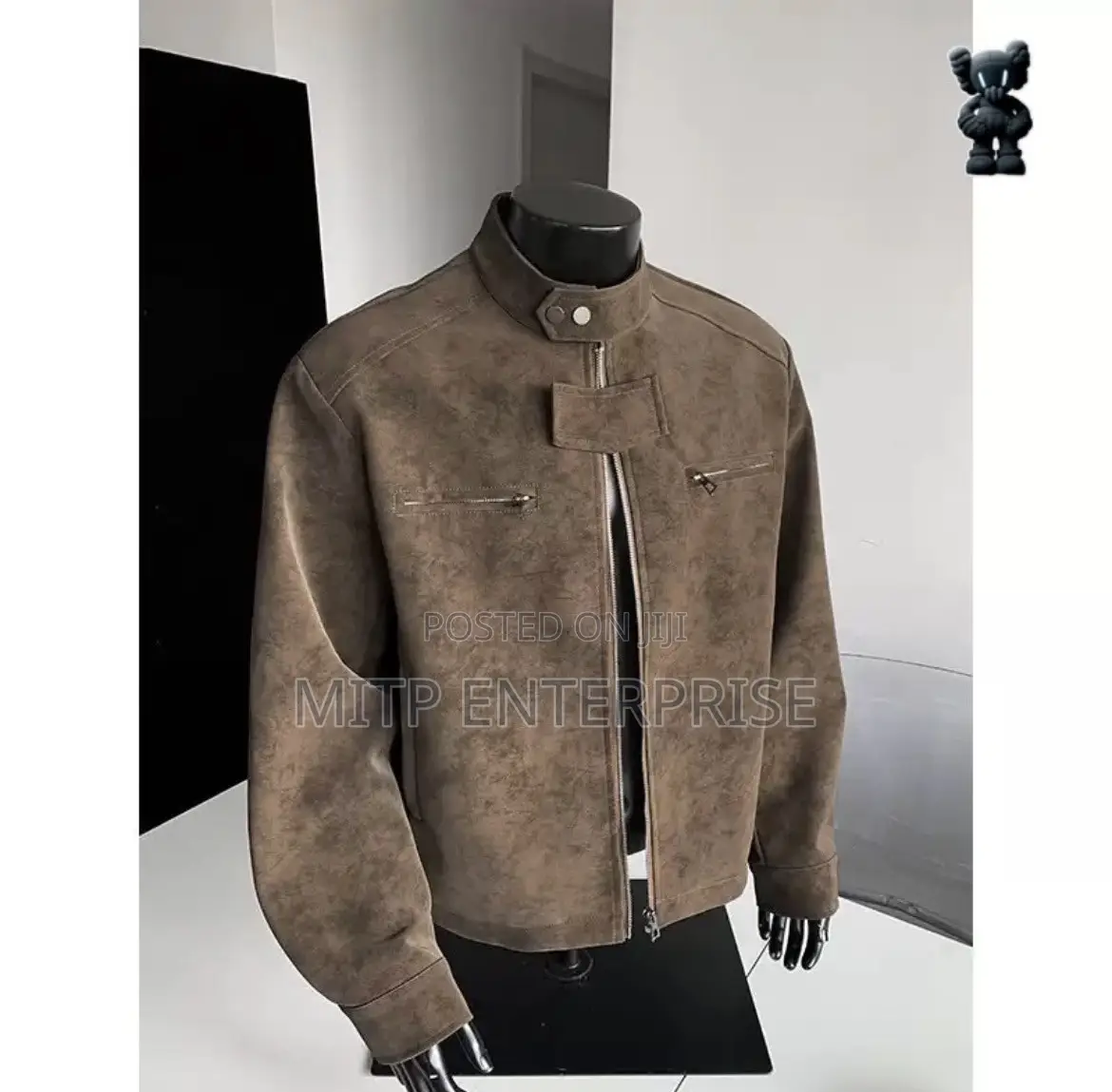 Men’s Premium Suede Bomber Jacket