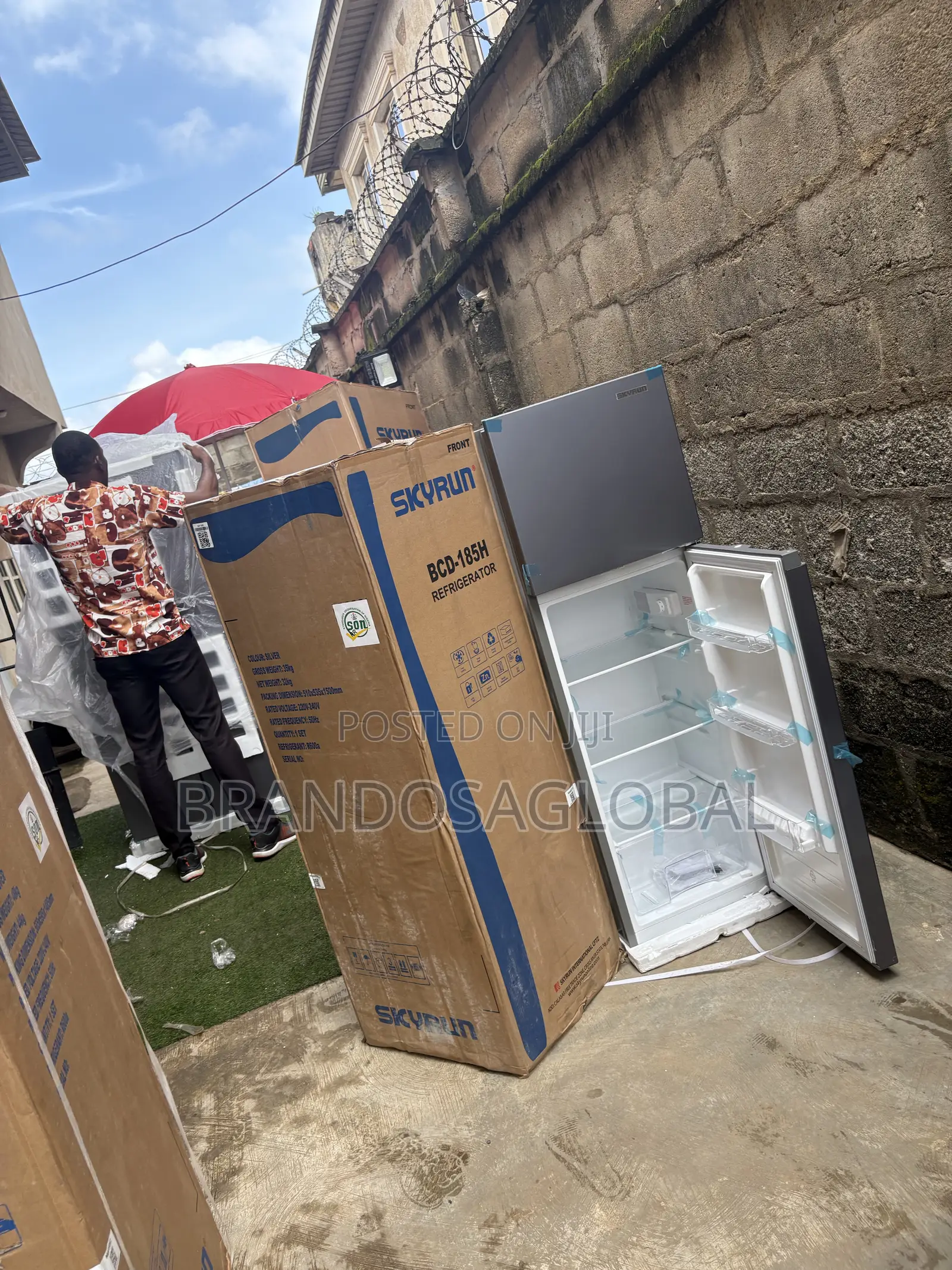 Skyrun BCD-185H Household Food Fridge