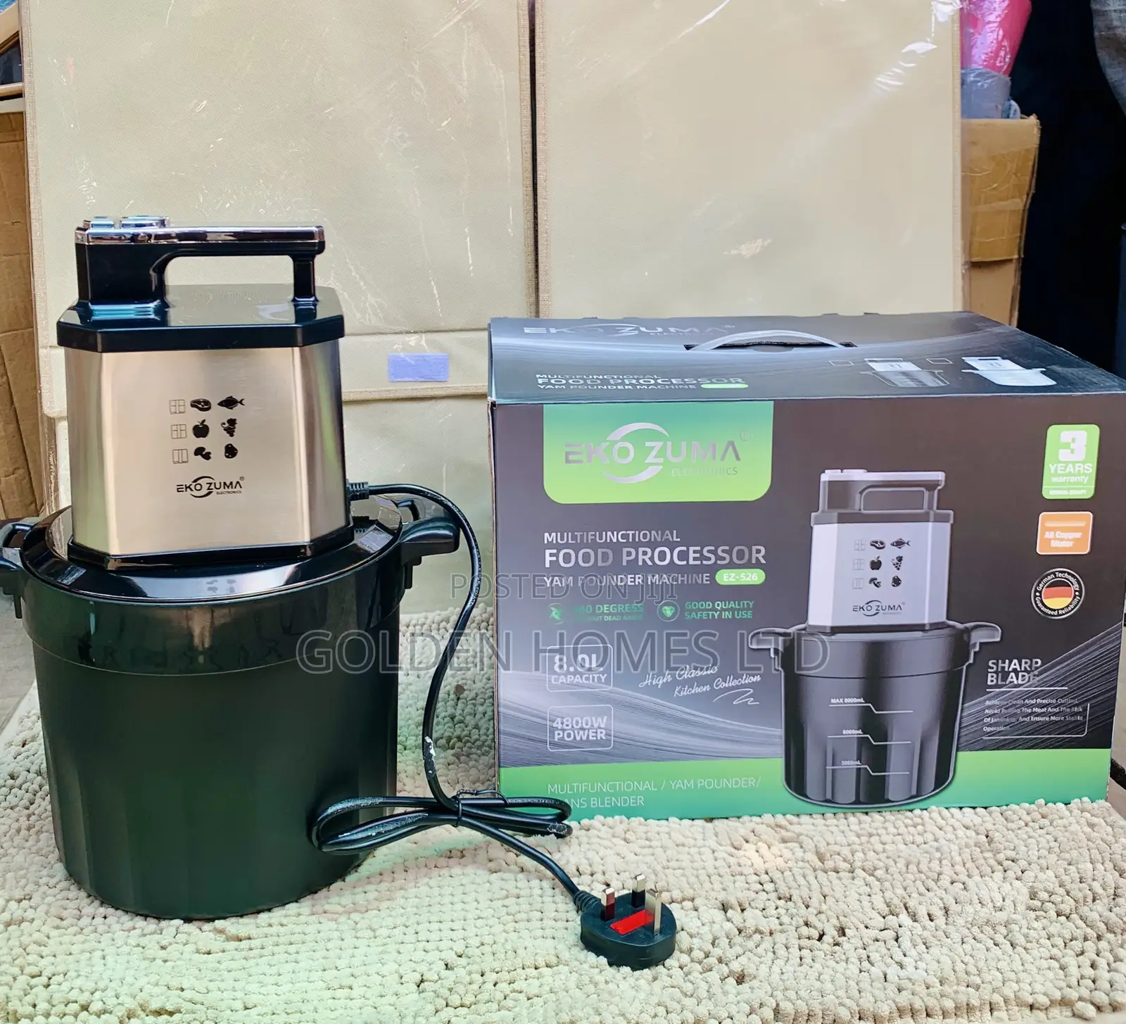 Multifunctional Food Processor, and Yam Pounder