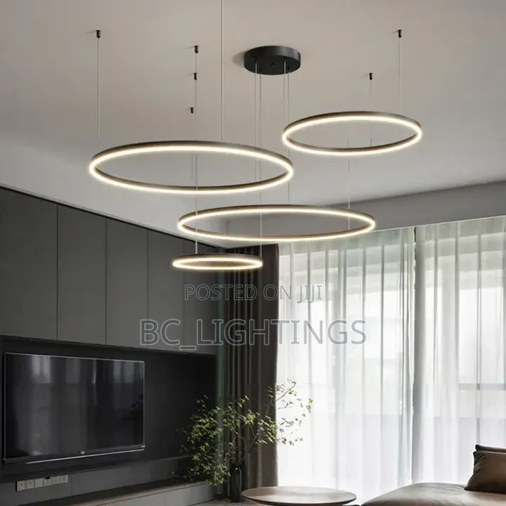 Modern Led Chandelier Rings Home Lighting for Living Room Bedroom Lamp