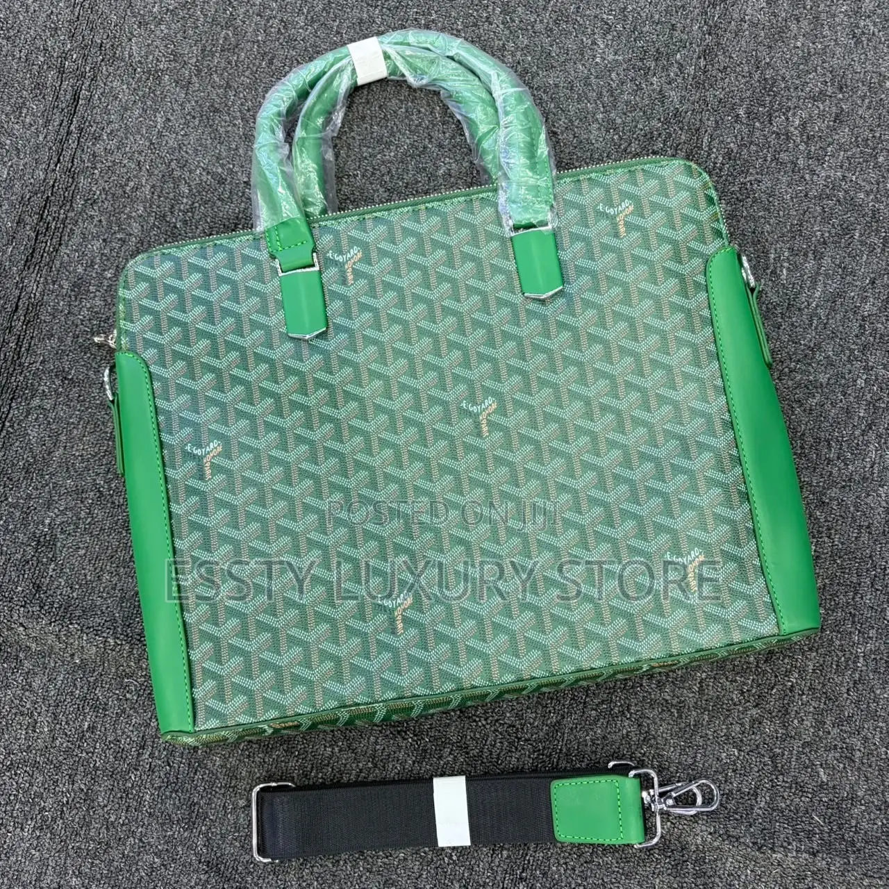 High Quality Luxury Goyarb Genuine Leather Laptop Bag