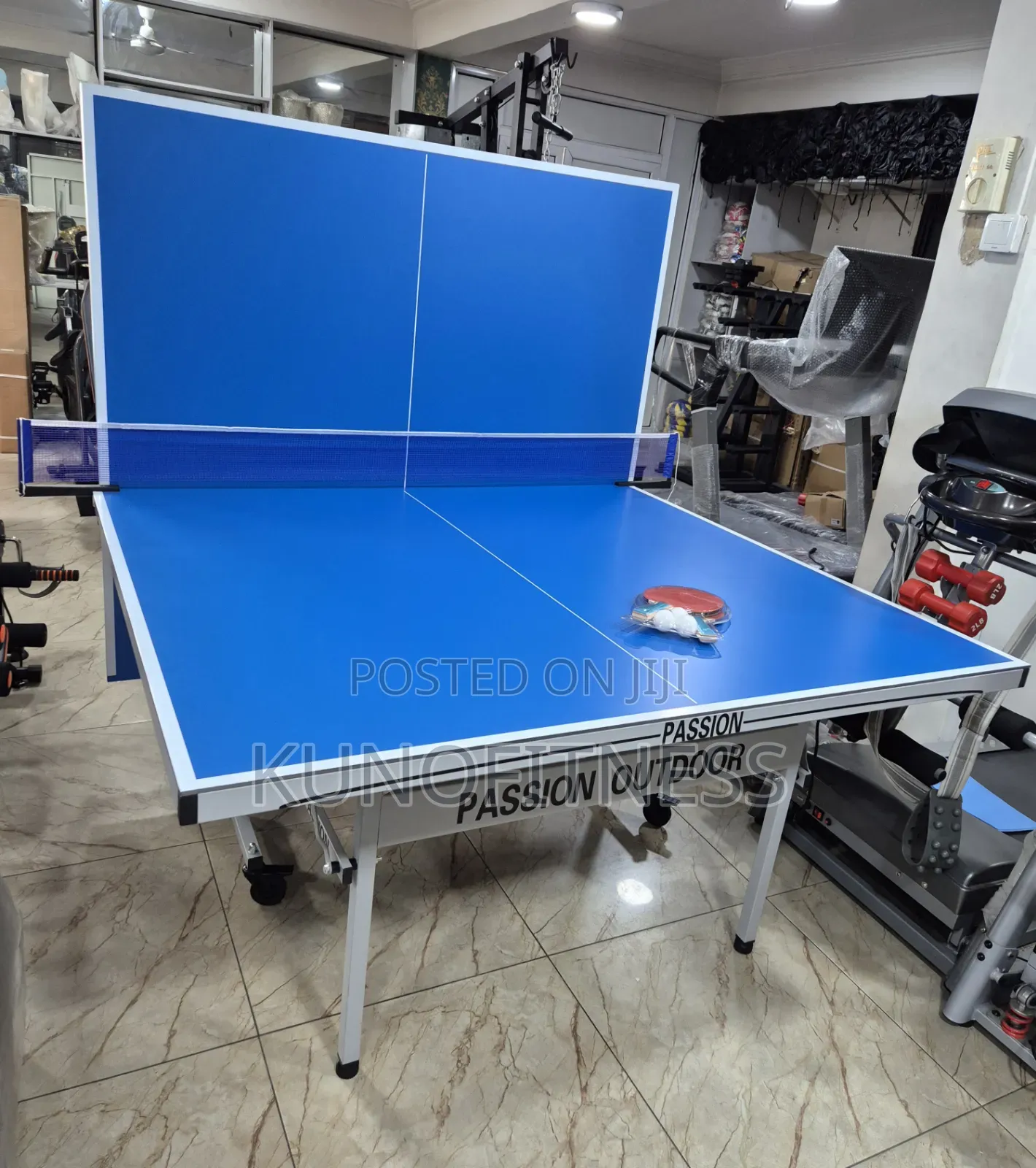 New Outdoor Aluminium Table Tennis Table Foldable Wheels + Net