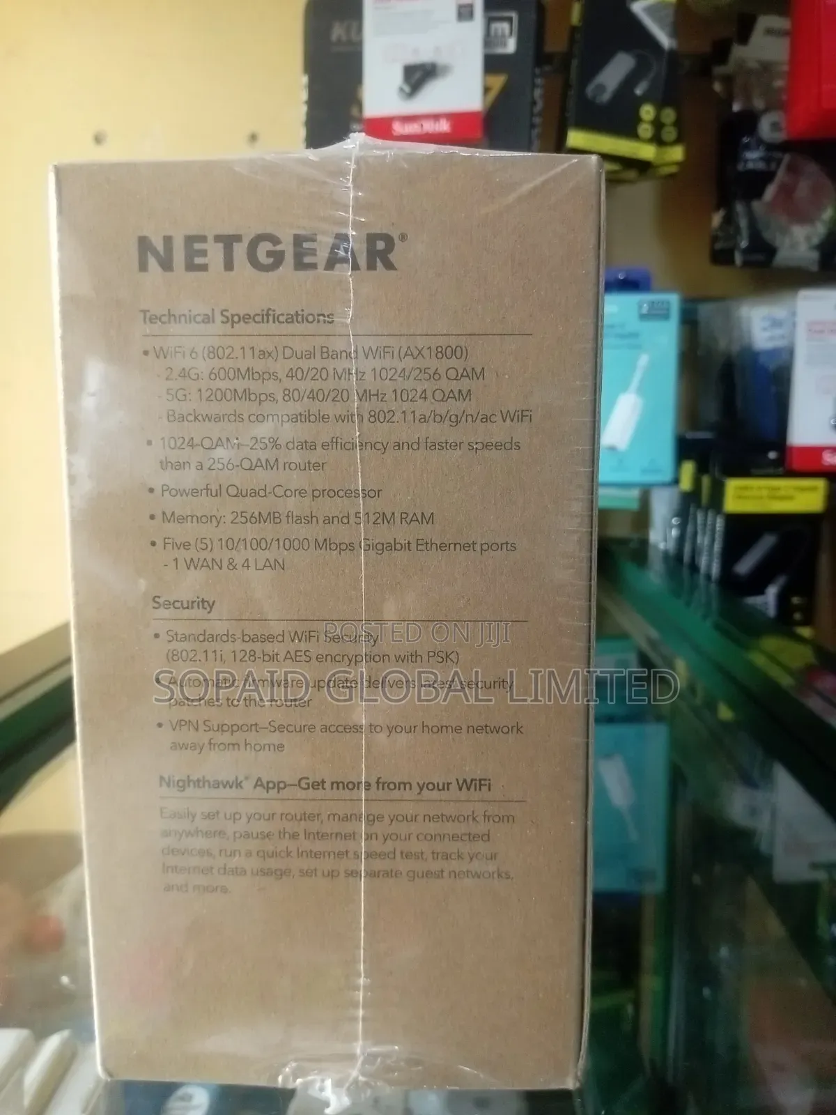 NetGear AX1800 Wi-Fi 6 Router
