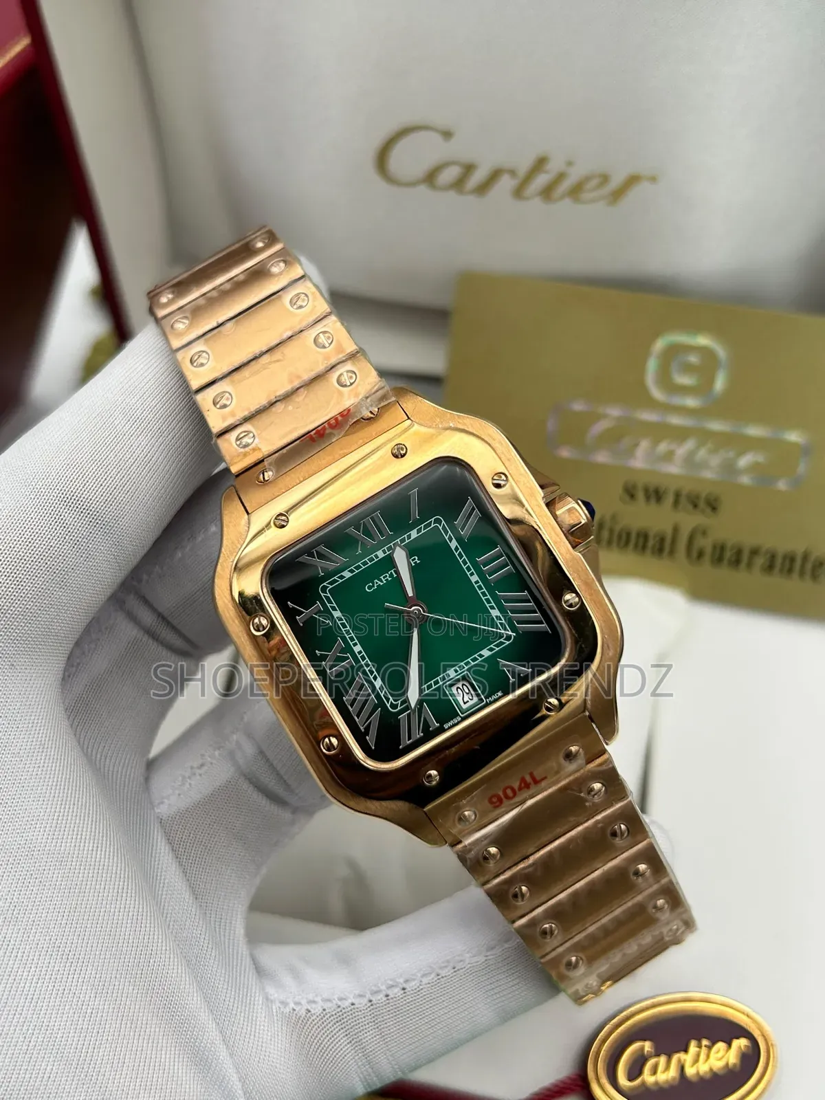 Cartier Gold Chain Wristwatches