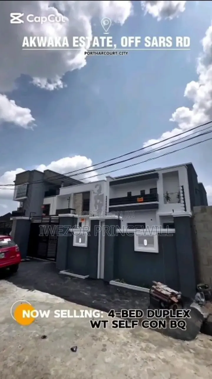 Furnished 4bdrm Duplex in Akwaka Estate, Obio-Akpor for sale