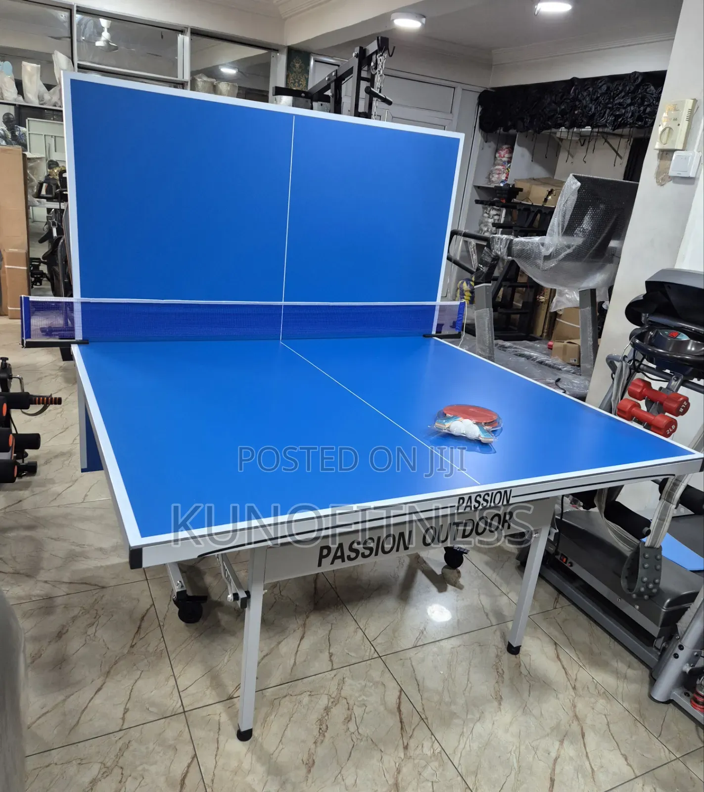 Outdoor Aluminium Table Tennis Table Foldable Castors Net Paddles