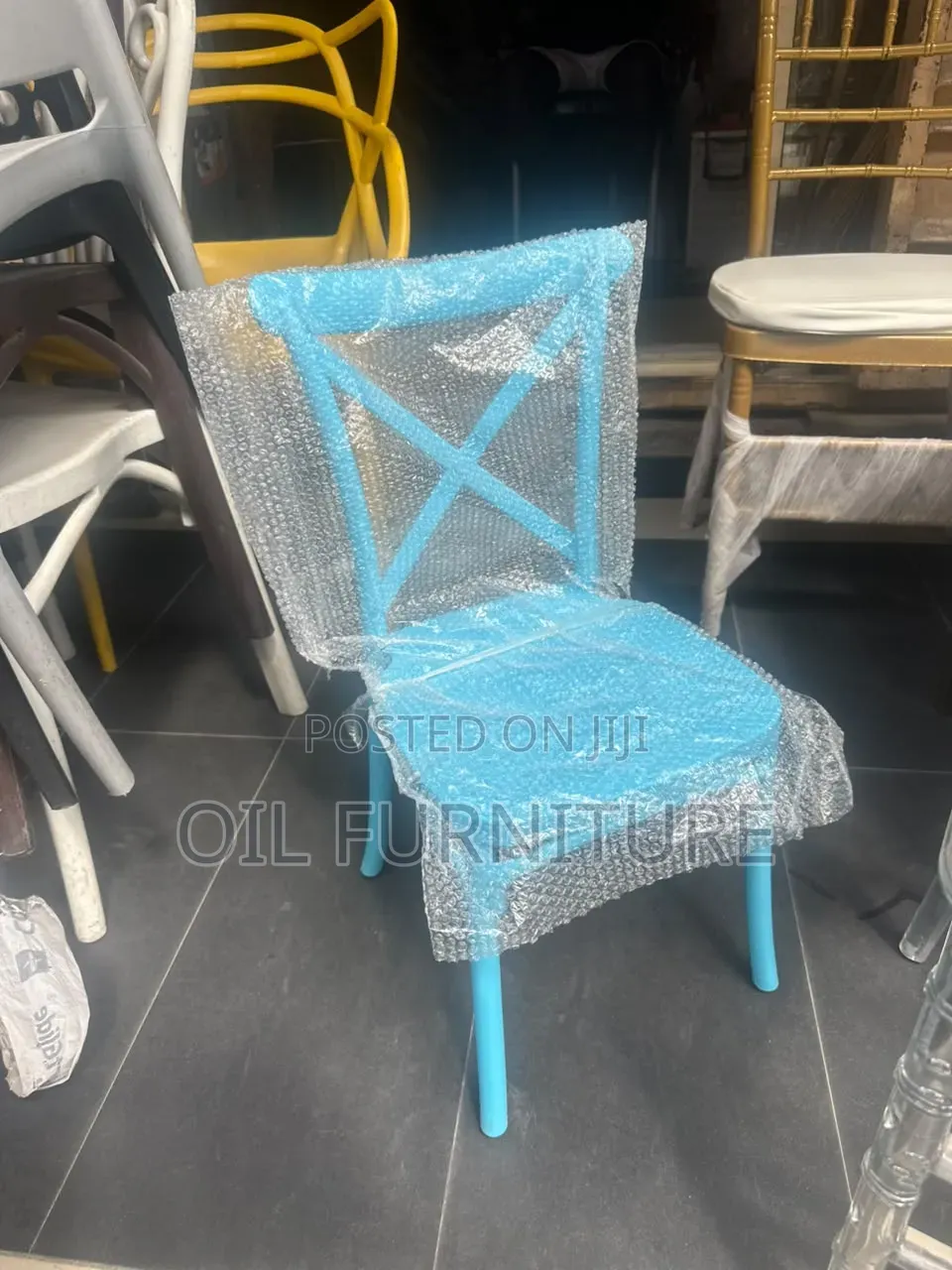 High Quality Plastic Kids Chiavari Chairs – Blue, White, Pink
