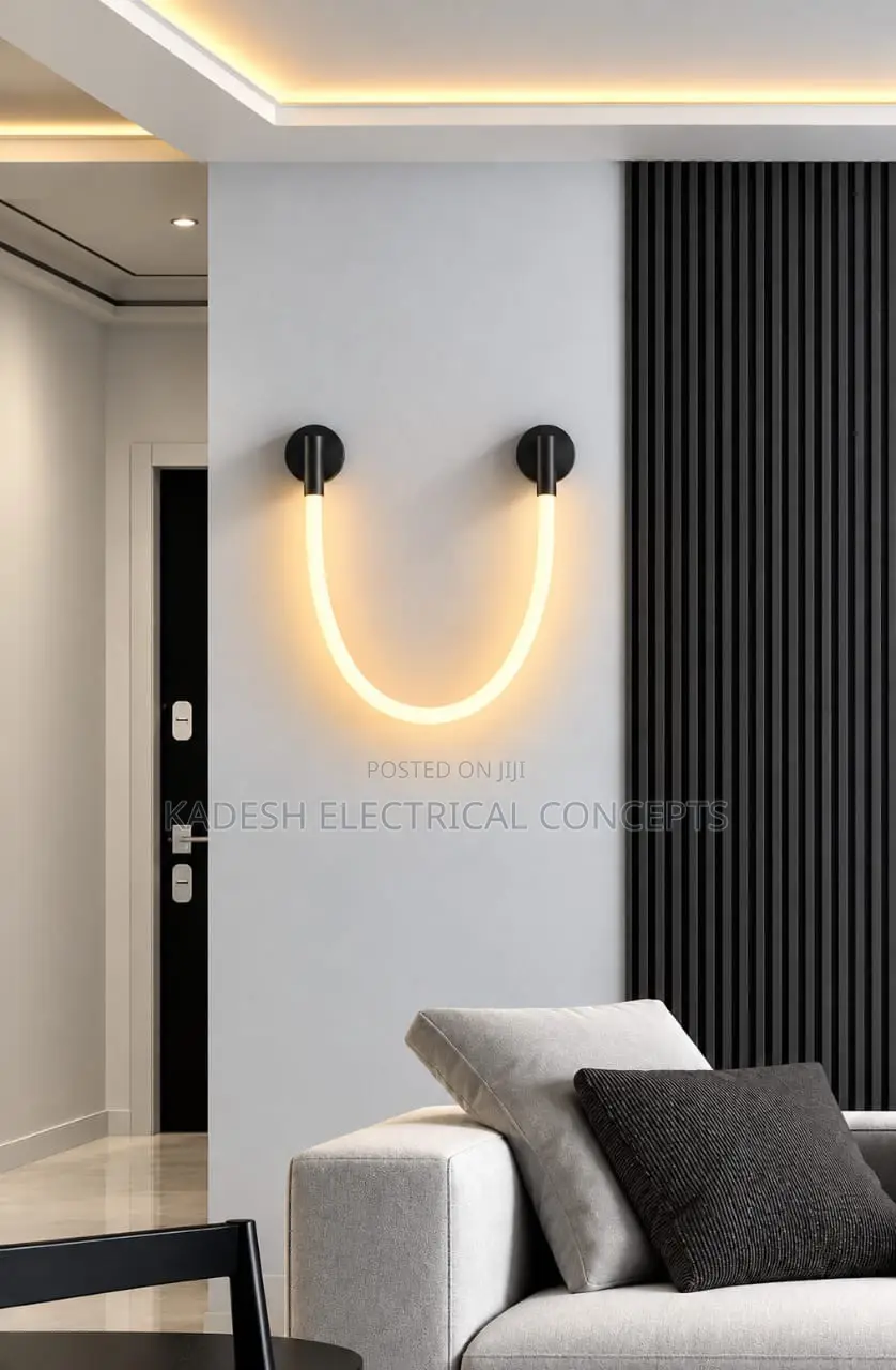 Modern Silicone Soft LED Wall Lamp Neon Tube for Bedroom Nordic