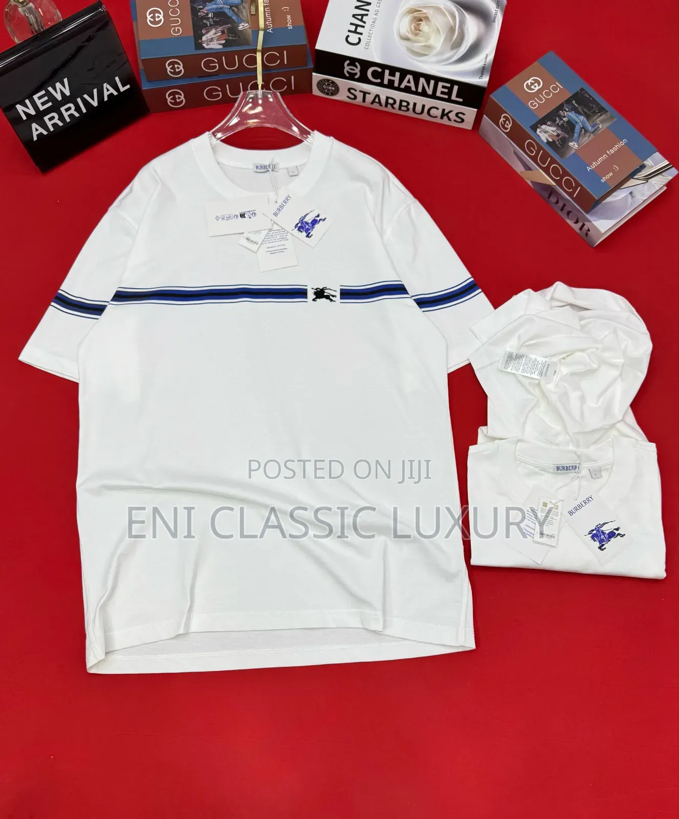 Top Notch Luxury Men's Round Neck Burberry Best Quality Well Banded
