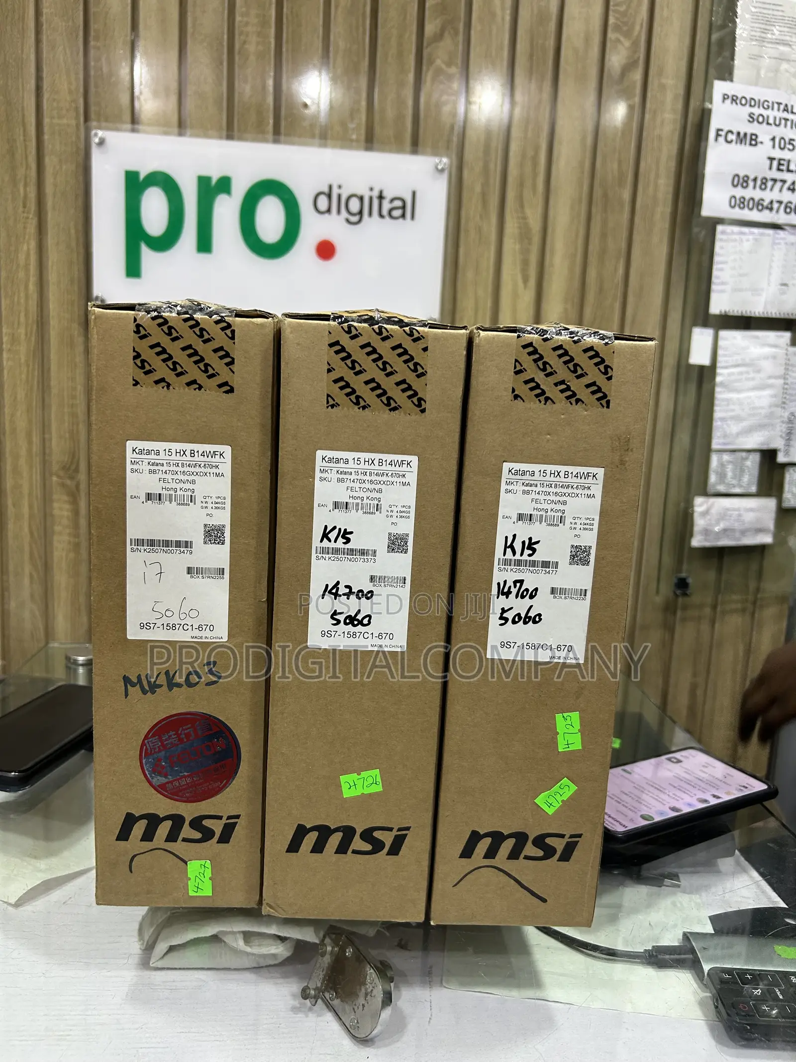 New Laptop MSI Katana 15 16GB Intel Core i7 SSD 1T