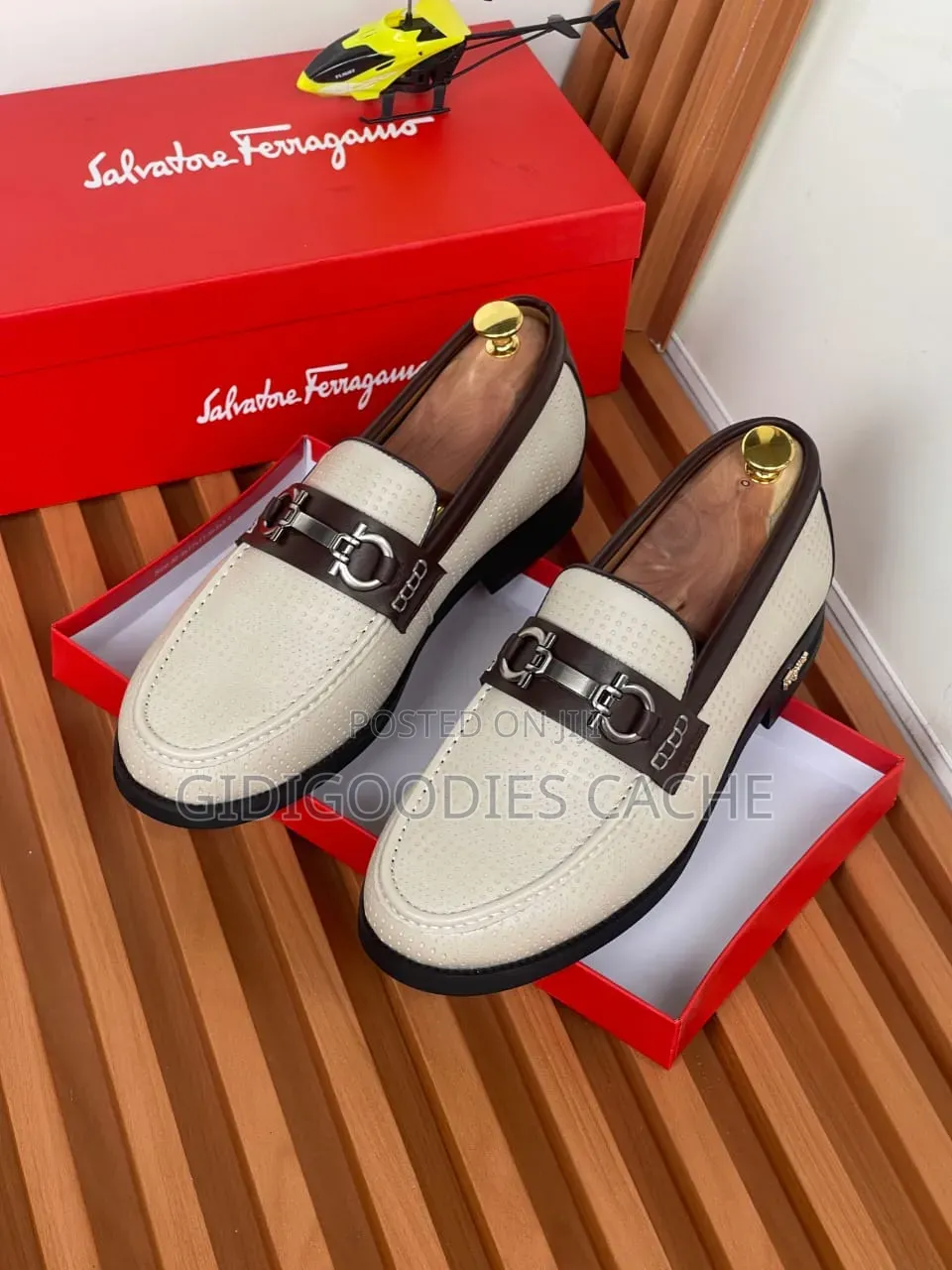 Men's Perforated Leather Bit Loafers Size 40-46