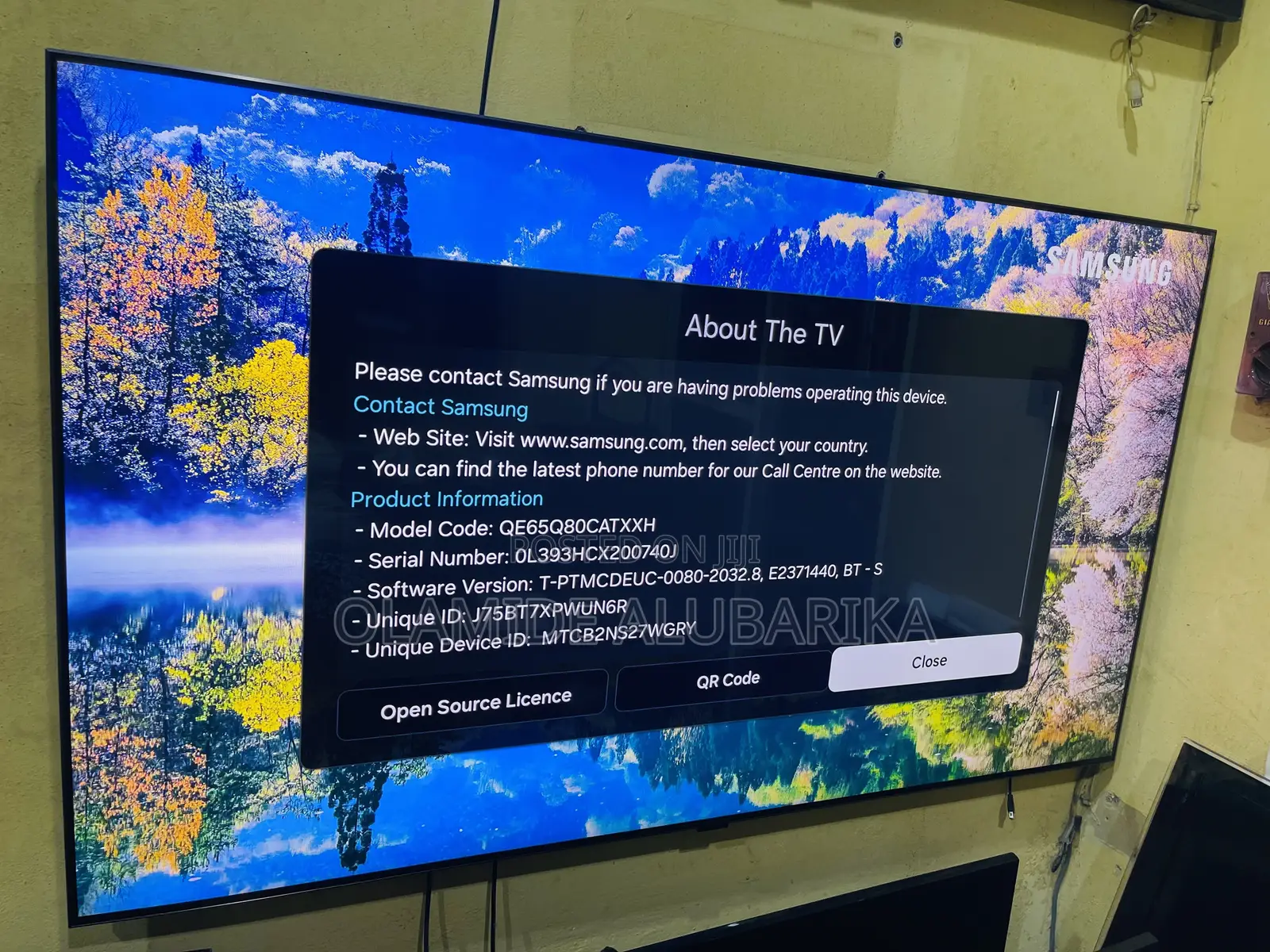 Samsung 65" Q80C QLED Smart TV (2023)120Hz Refresh Rate for Gaming
