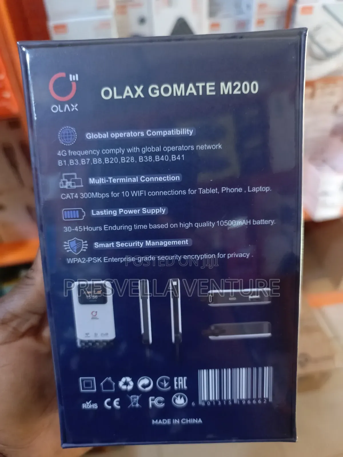 Olax M200 2 in 1 4G LTE Mifi and Power Bank