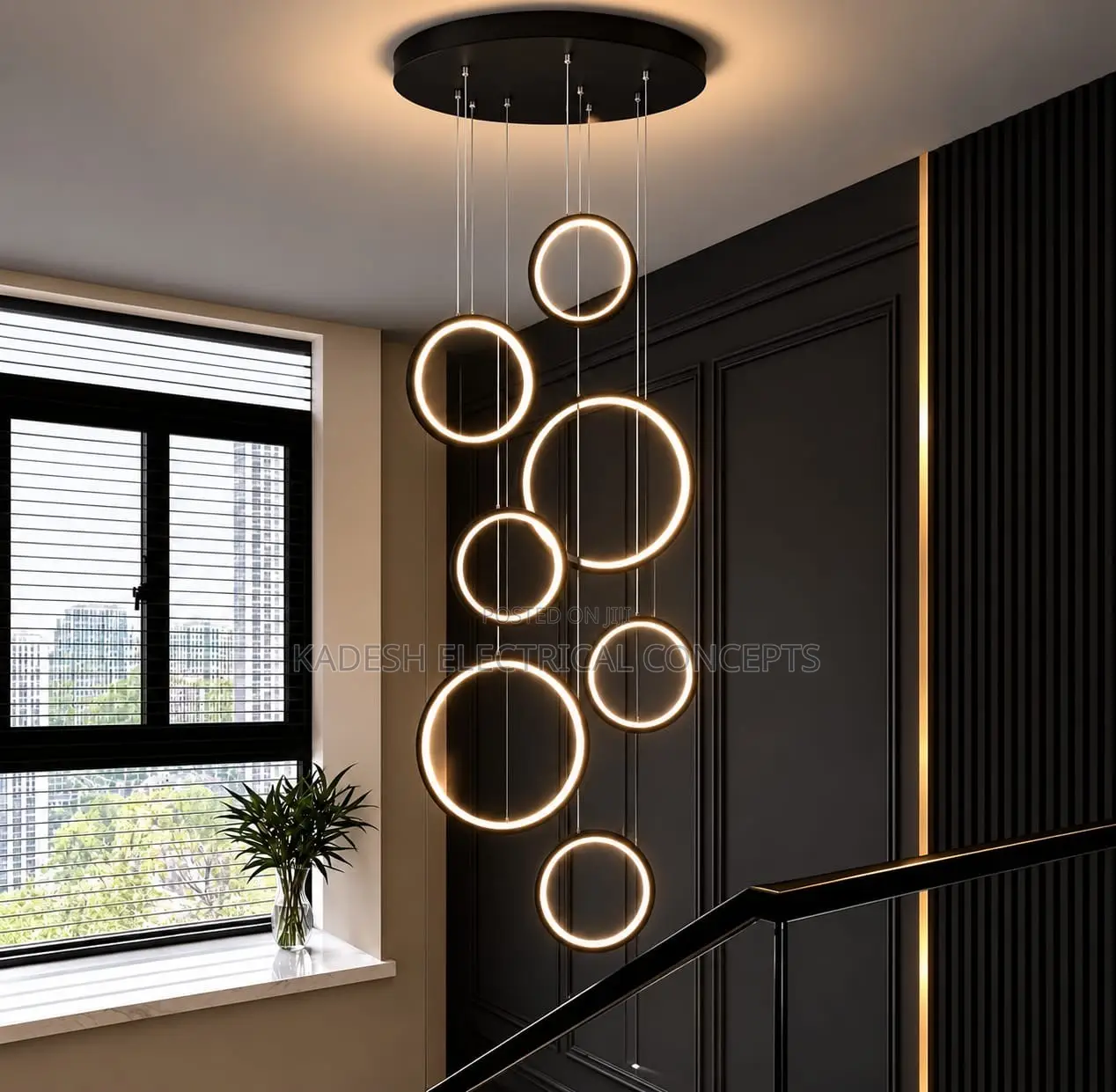 Modern Home Decor LED Lights Rings Pendant Light Lamps for Living Room