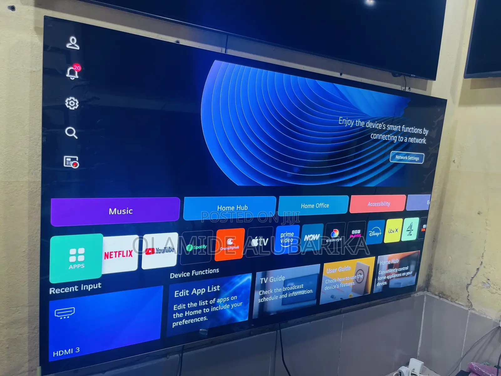 LG 77” OLED Ultra Smart TV Design Α9 Gen5 AI Processor