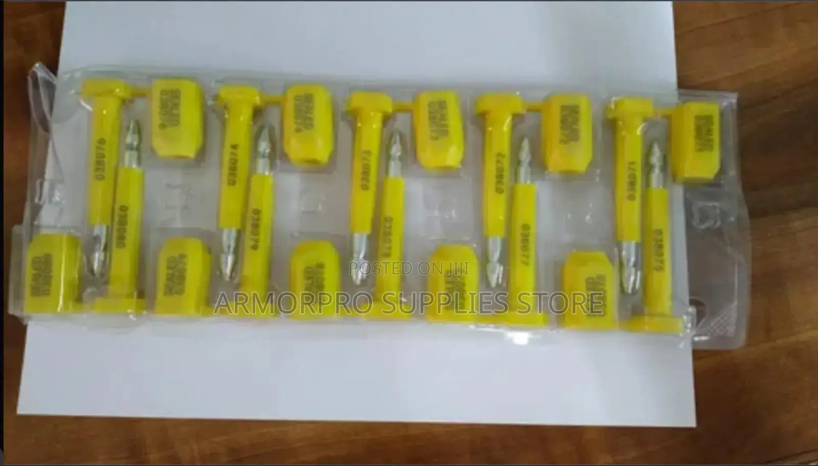 Heavy-Duty Plastic-Coated Metal Bolt Seals