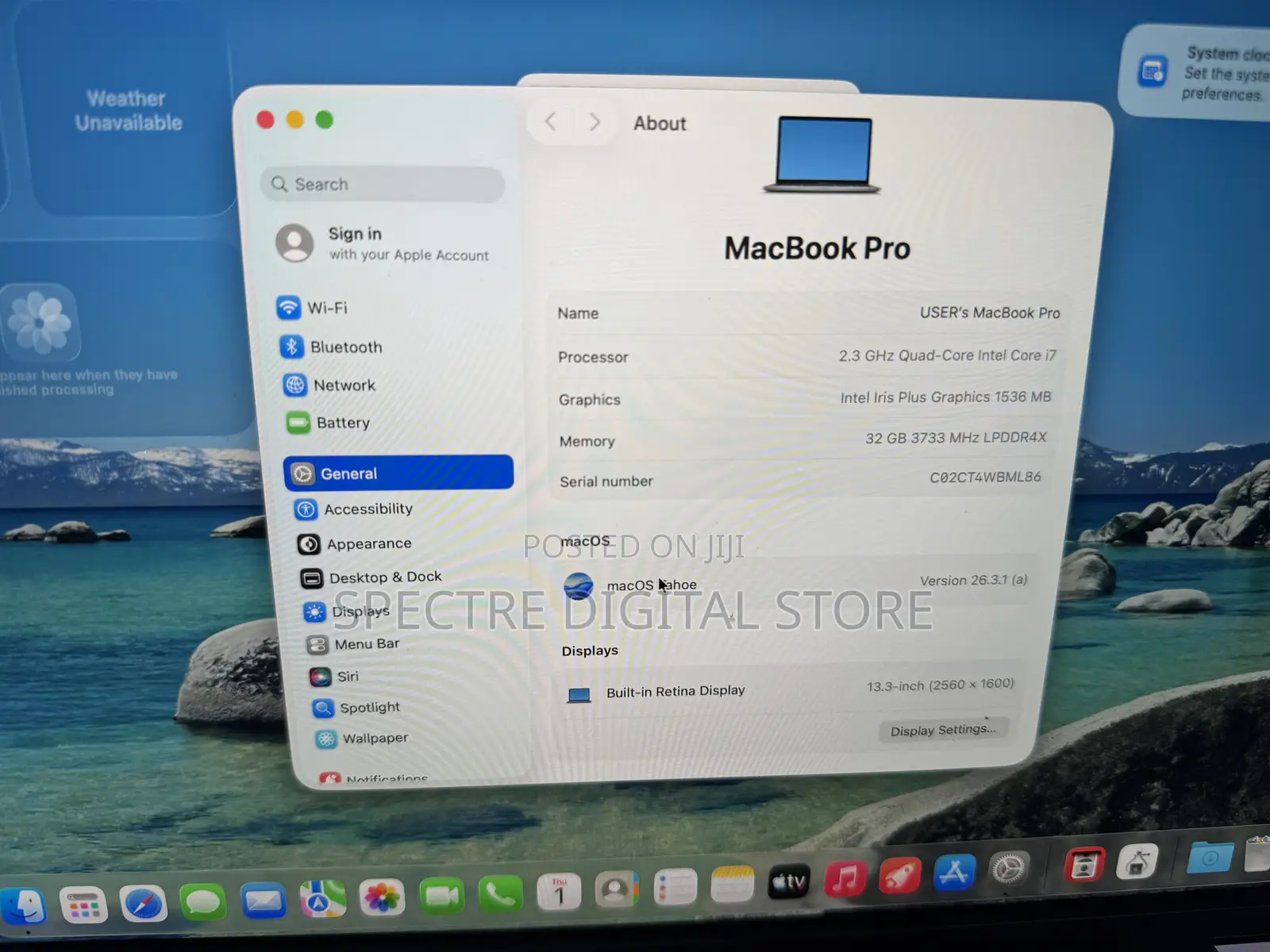 Laptop Apple MacBook Pro 2019 16GB Intel Core i7 SSD 512GB