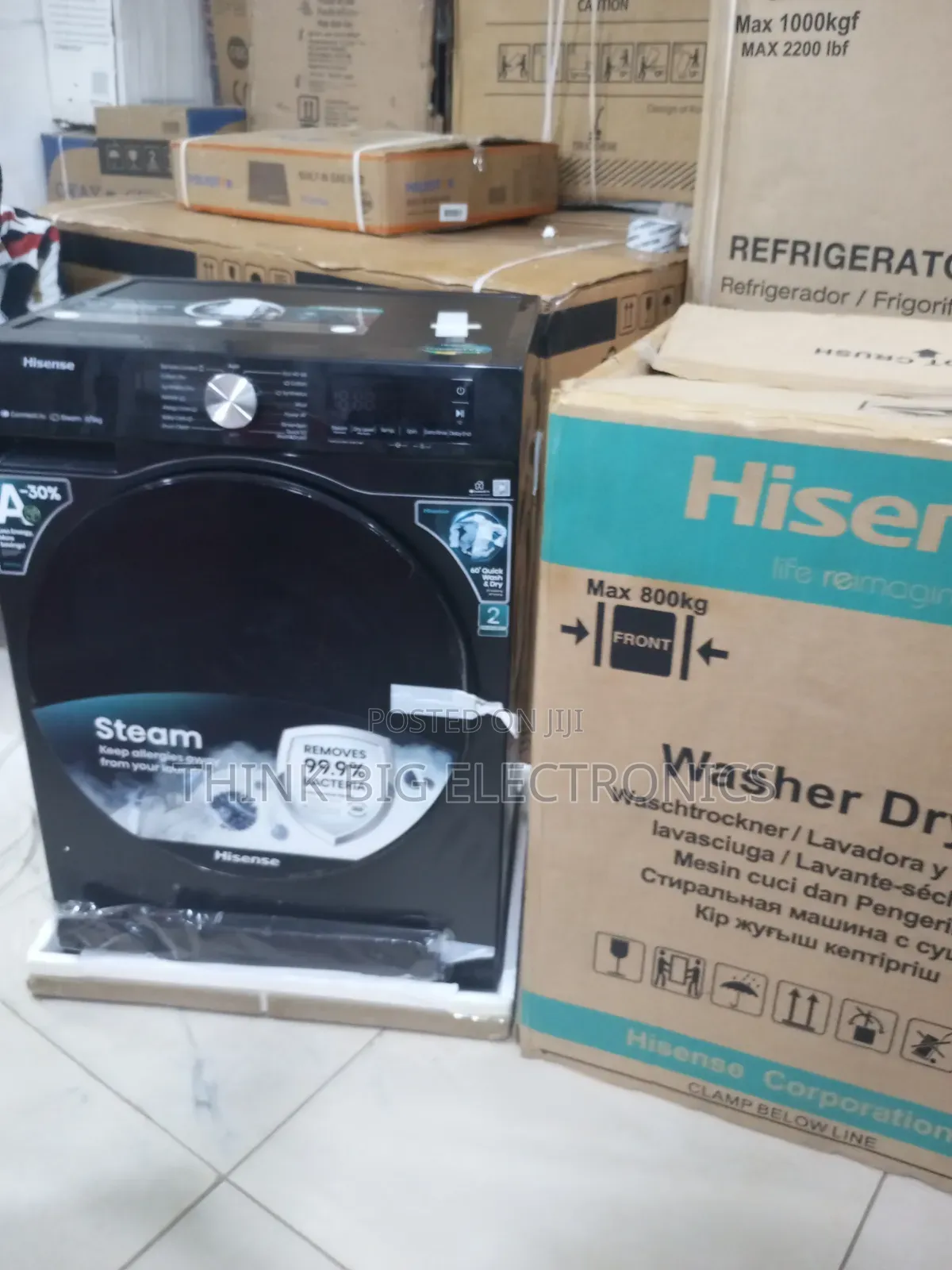Hisense 8kg Front Loader Automatic Washing Machine With Built-in Dryer