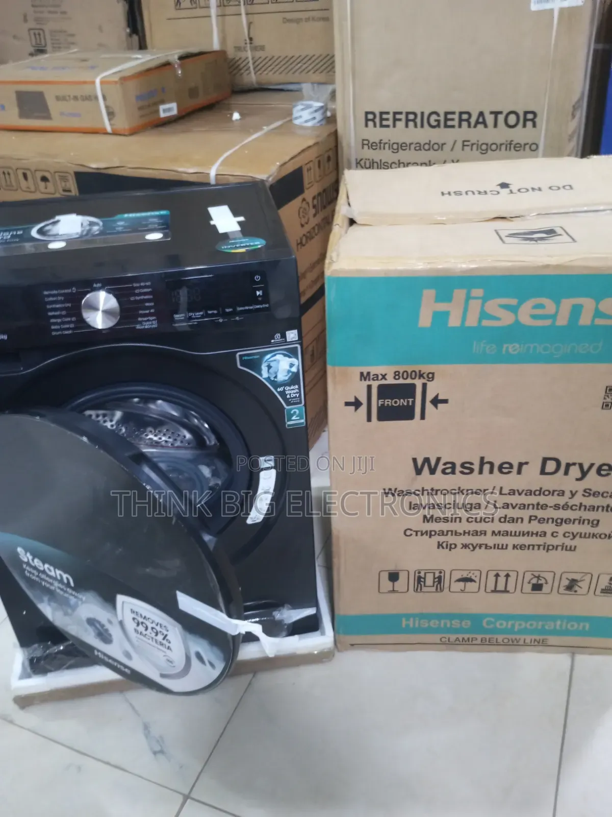 Hisense 8kg Front Load 2-in-1 Automatic Washer and Condenser Dryer
