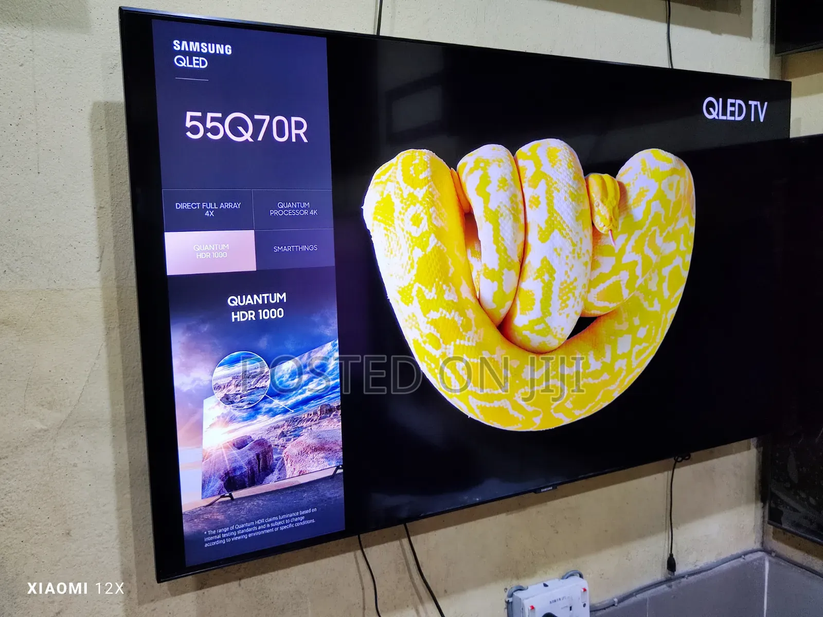 Almost New Samsung 55" Qled Q70R Bezel-Less Screen 120Hz Gaming TV
