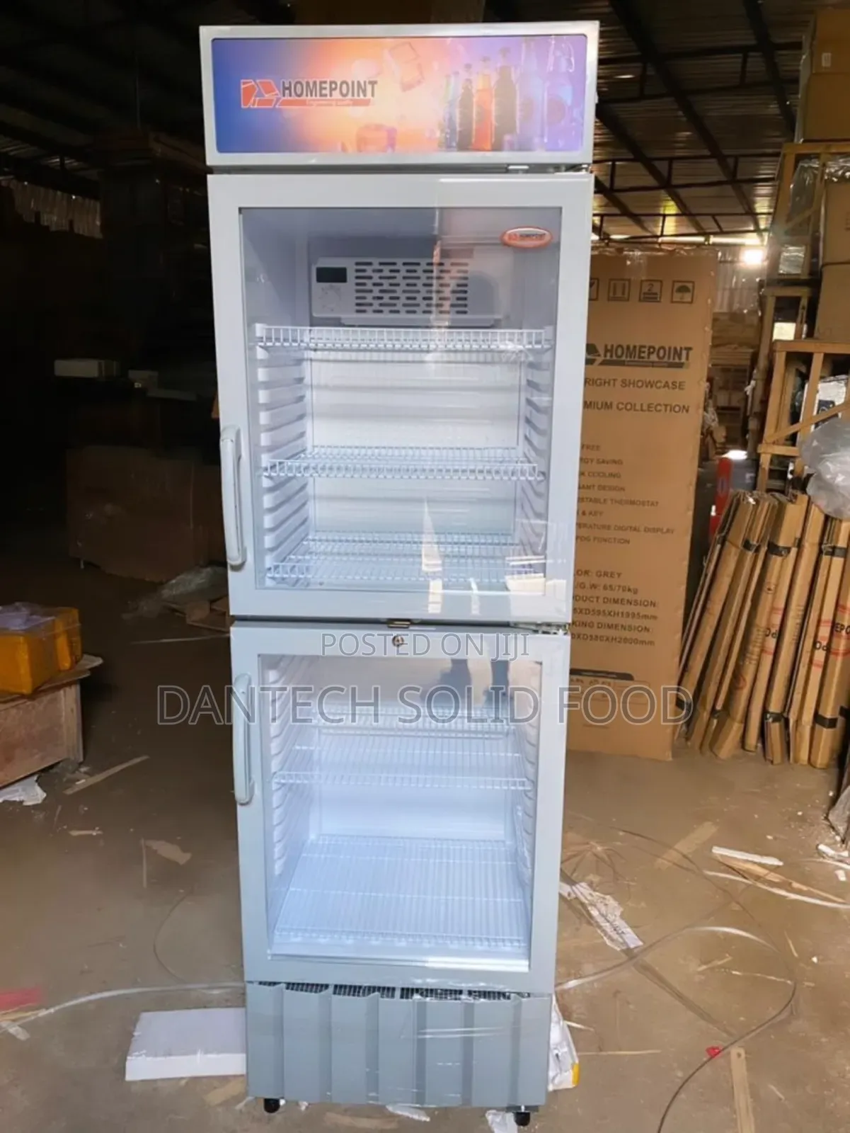 Double Door Display Fridge