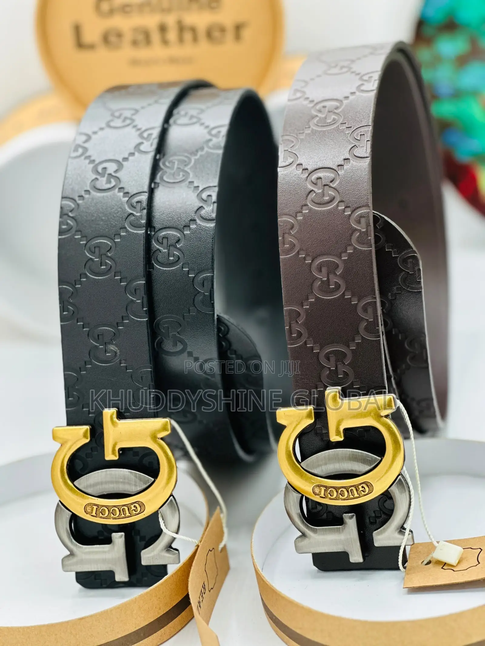 Genuine Leather Belt With Pack