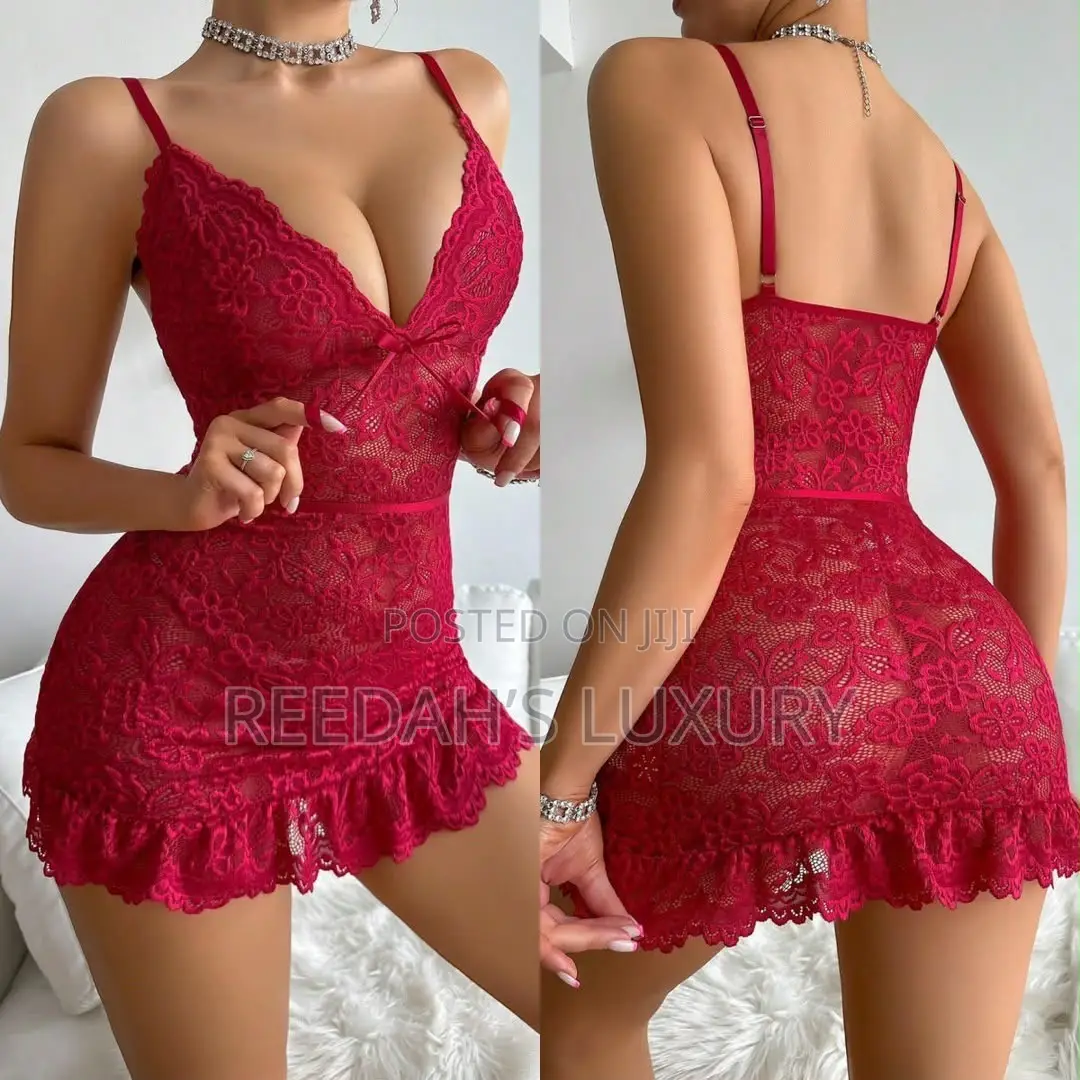 Midnight Bloom Lace Chemise