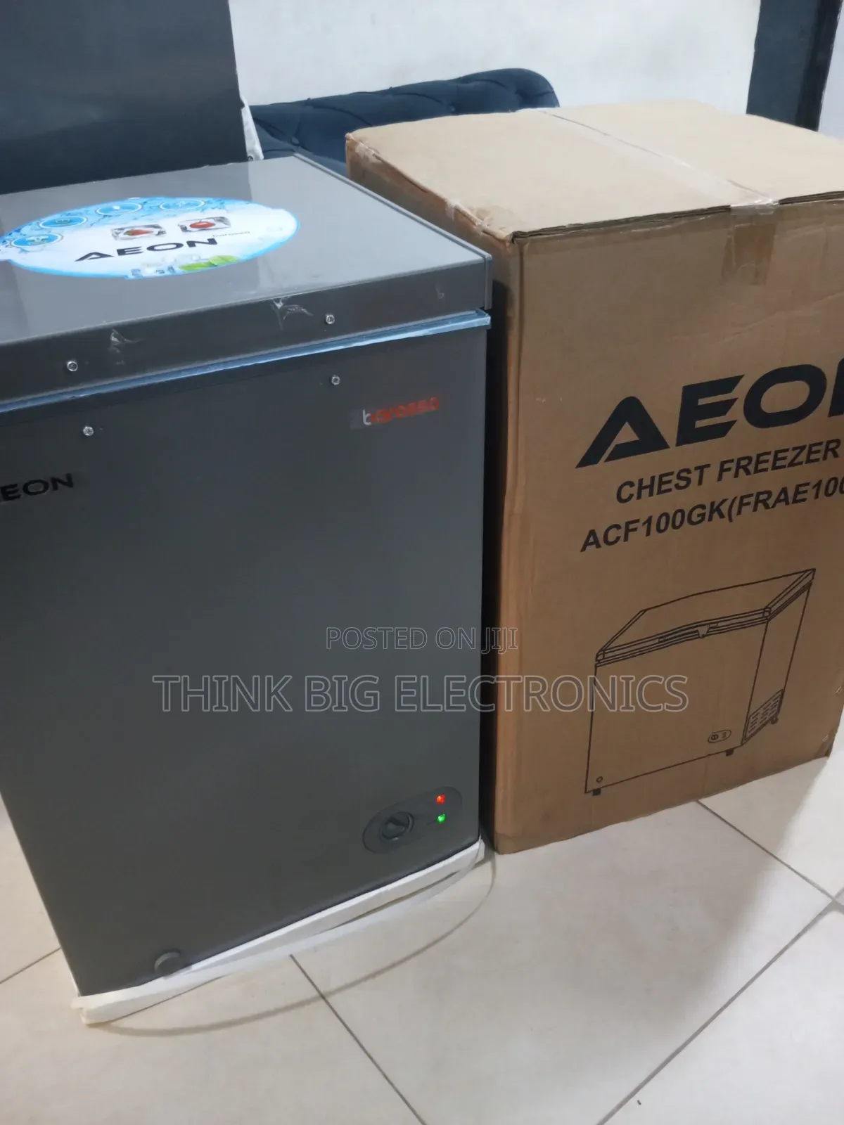 Aeon 100L Chest Freezer ACF100GK With LED Light and Lock