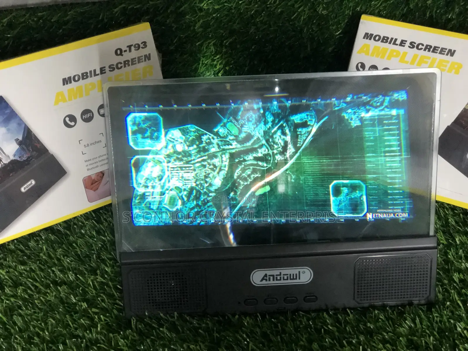 Mobile Screen Magnifier With Bluetooth Speaker