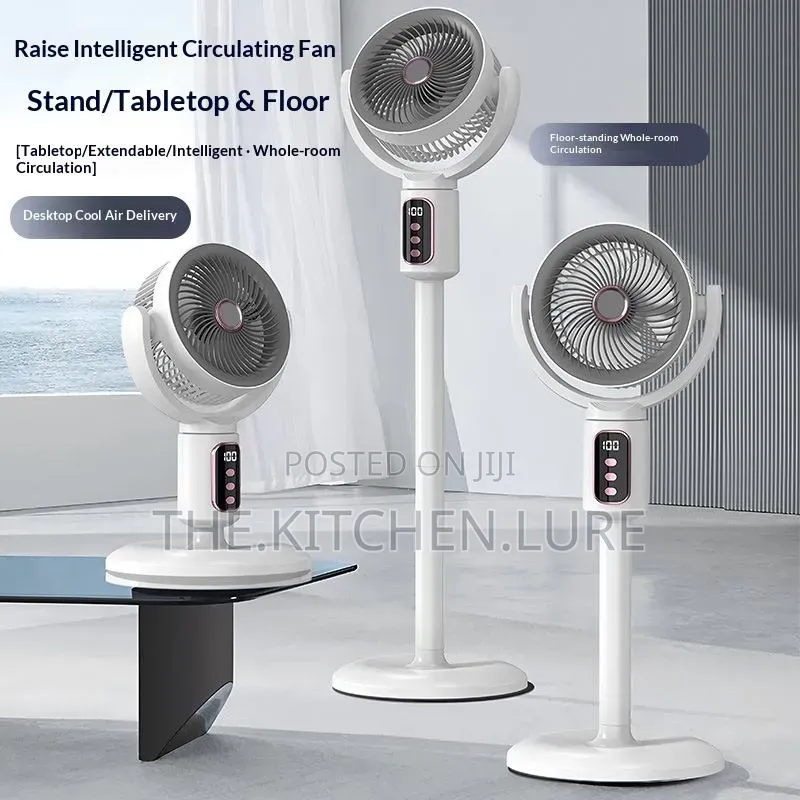 SAIAMU 3-in-1 Air Circulation Standing Desktop Fan