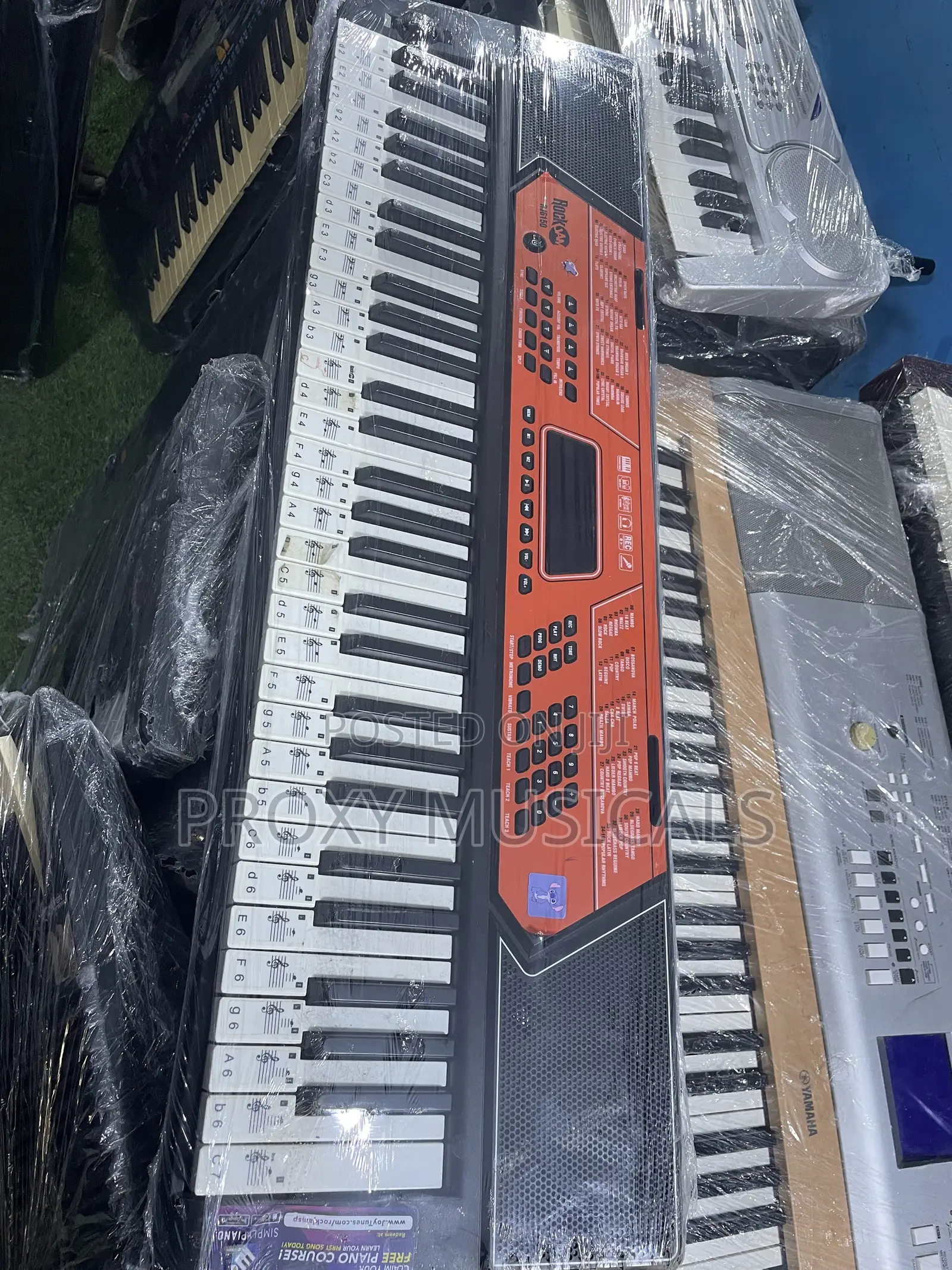 Professional Rockjam Rj6150 61-Key Portable Piano Keyboard (Uk Used)