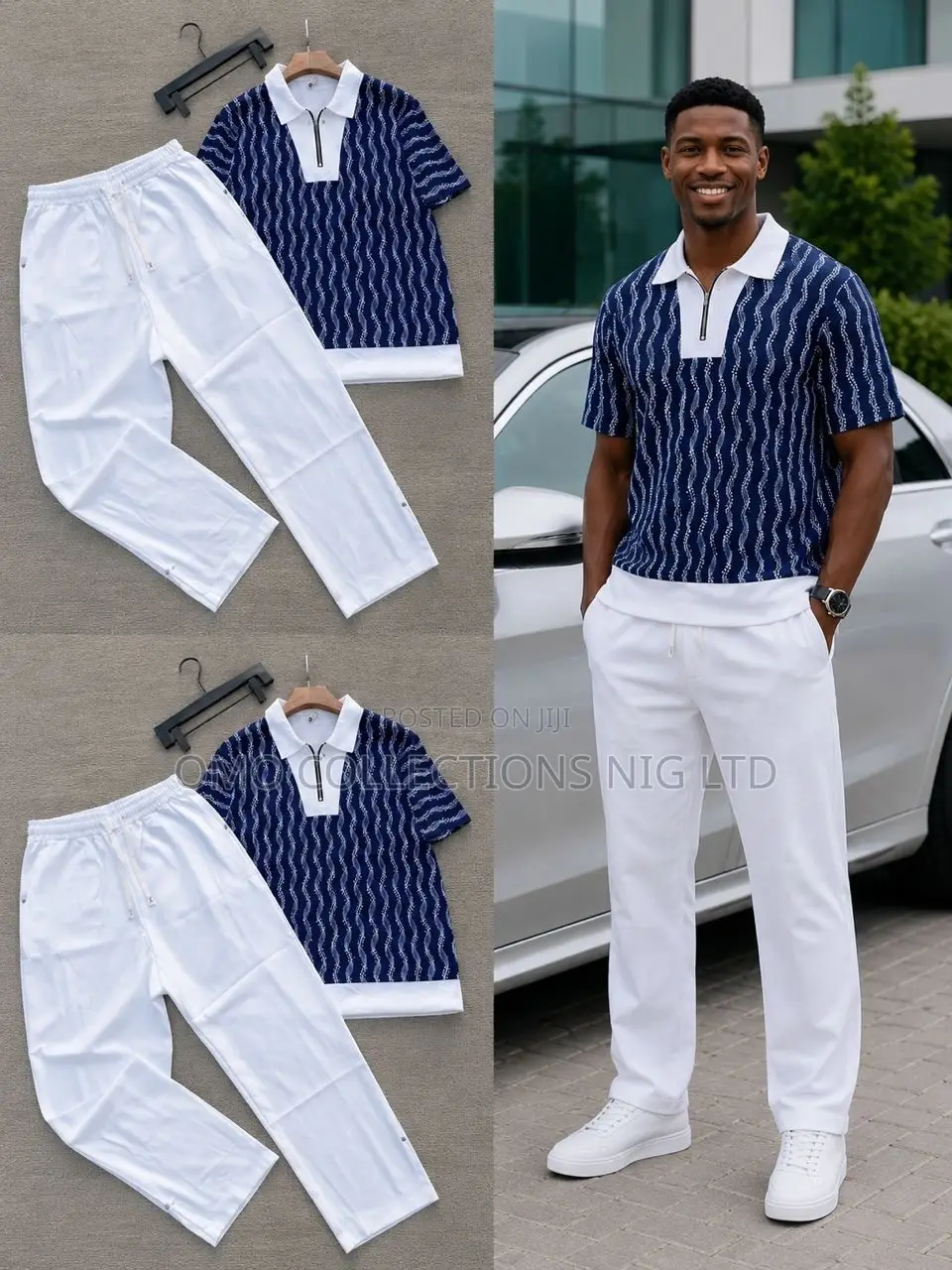 Luxury Men’s 2-Piece Polo Trousers Set