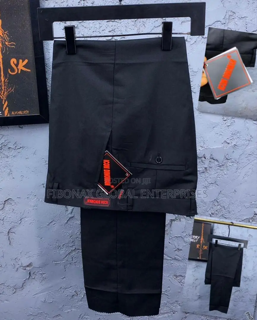 Quality Black Man Corporate Suit Trousers