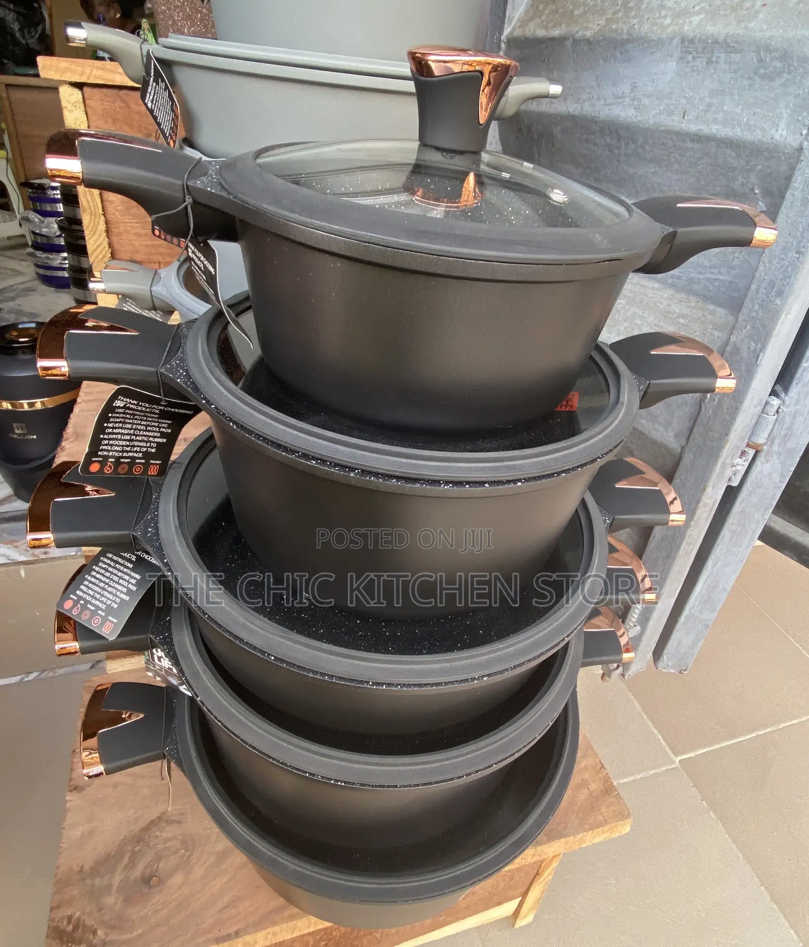 UCC LIFE 10pcs Nonstick Cookware Set