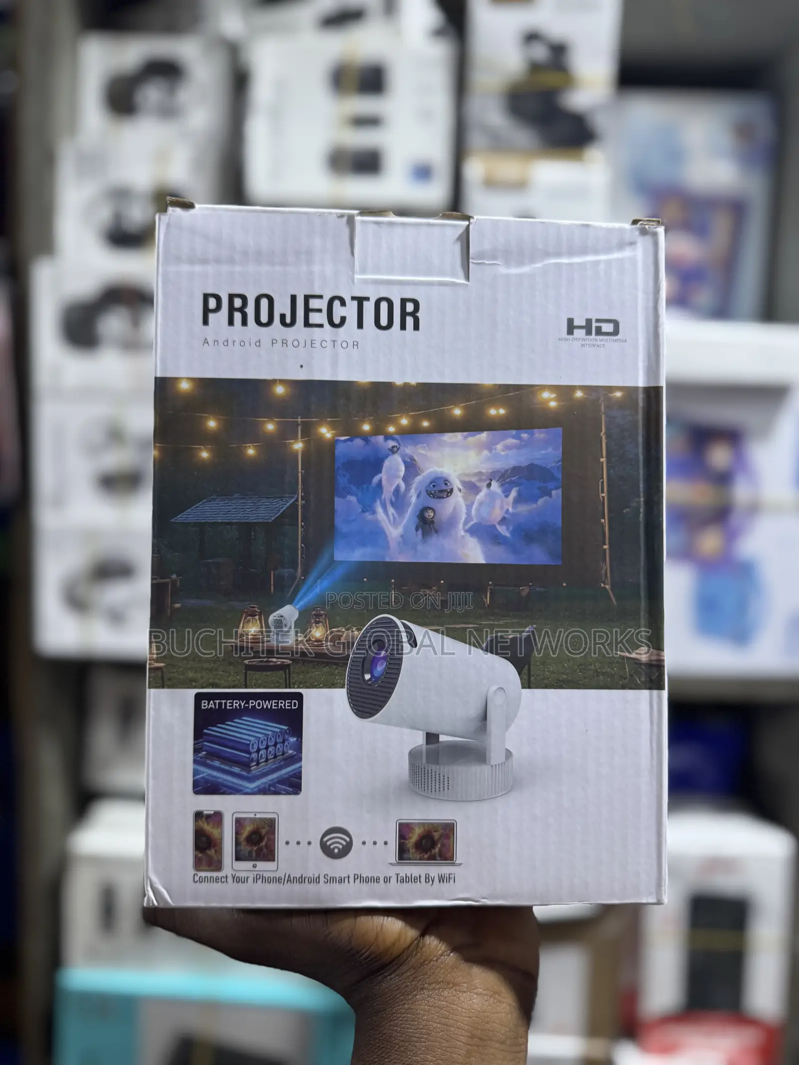 Portable Battery Powered Projector