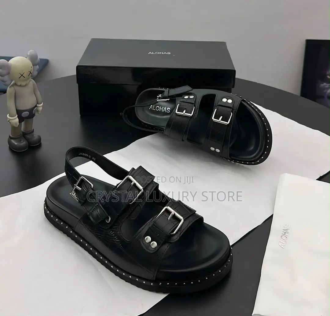 Alphas Quality Luxury Men Genuine Leather Crocs