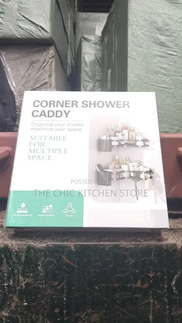 5-In1 Adhesive Corner Shower Caddy Organizer
